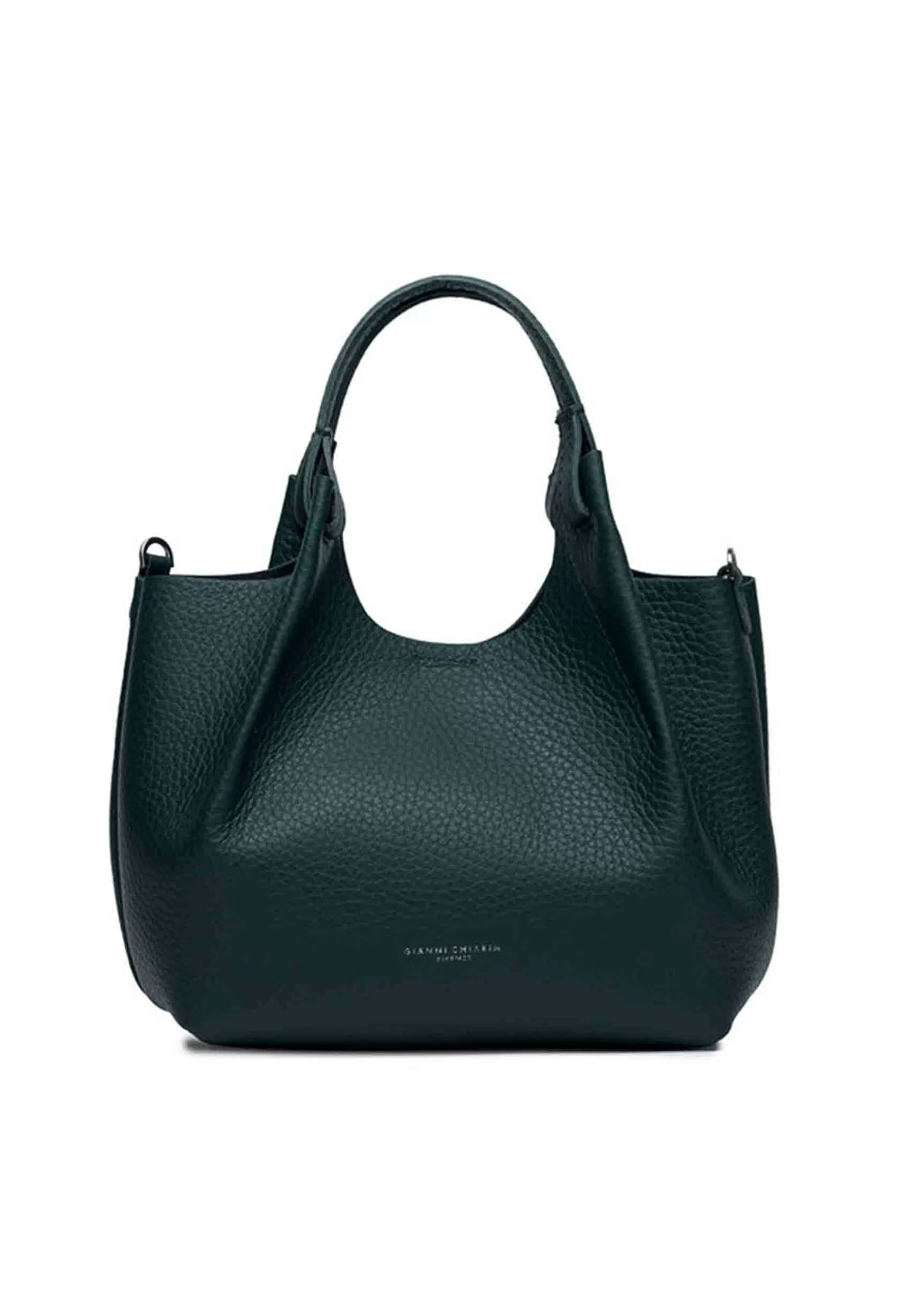 Borsa Donna A Spalla Dua In Pelle Verde Con Tracolla In Tinta*Gianni Chiarini Online