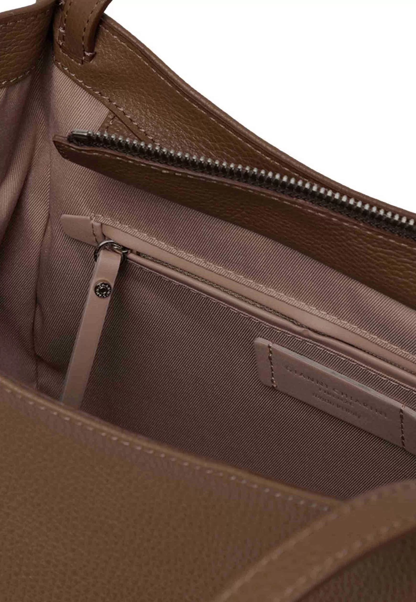 Borsa Donna A Spalla Ludovica In Pelle Marrone Con Doppi Manici*Gianni Chiarini Best Sale