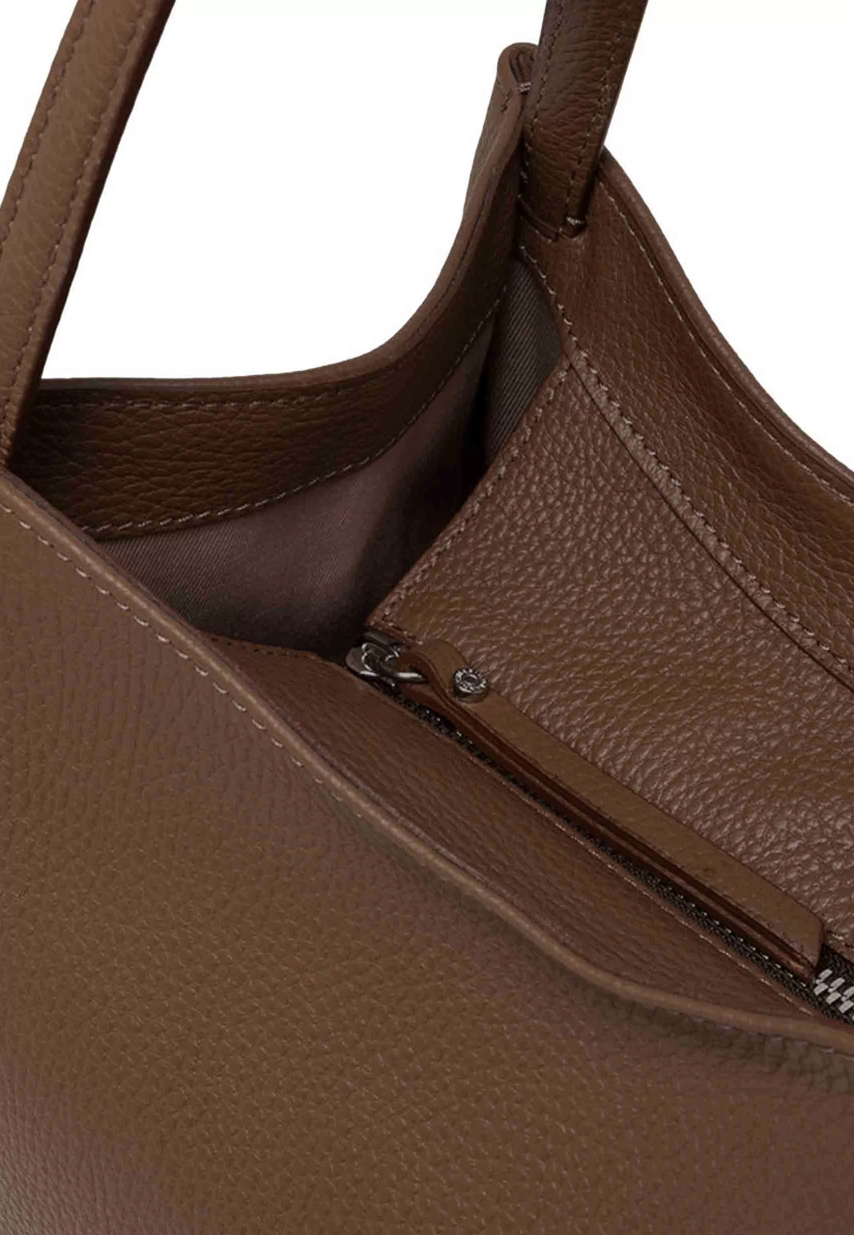 Borsa Donna A Spalla Ludovica In Pelle Marrone Con Doppi Manici*Gianni Chiarini Best Sale