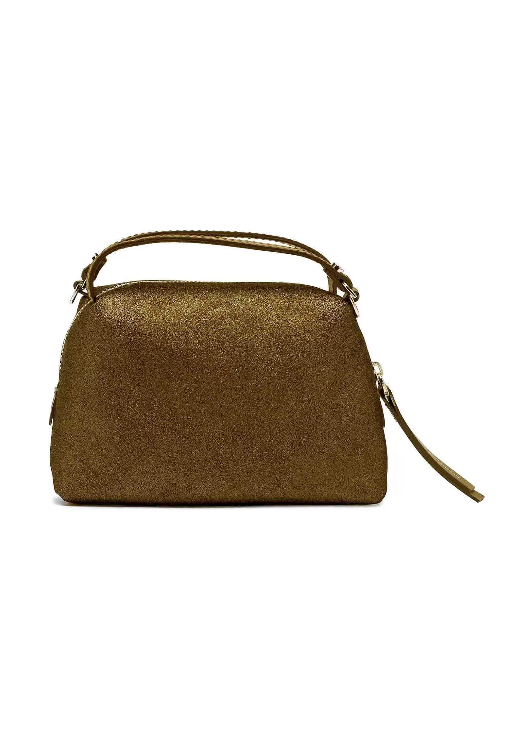 Borsa Donna A Tracolla Alifa In Camoscio Lame Cuoio Con Tracolla In Tinta Removibile*Gianni Chiarini Hot