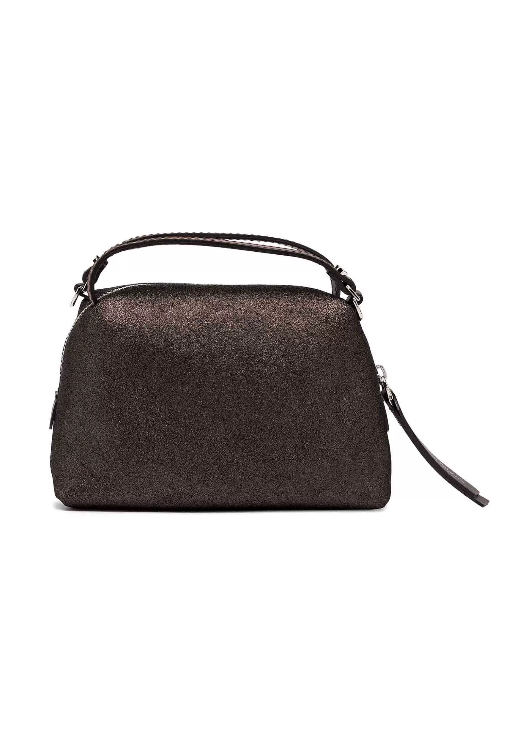 Borsa Donna A Tracolla Alifa In Camoscio Lame Testa Di Moro Con Tracolla In Tinta Removibile*Gianni Chiarini Fashion