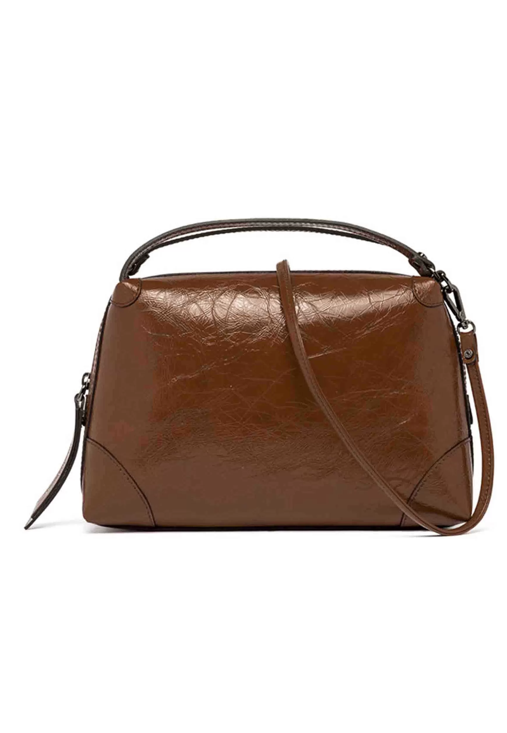 Borsa Donna A Tracolla Alifa In Naplack Cuoio Con Manici E Tracolla In Tinta*Gianni Chiarini Fashion