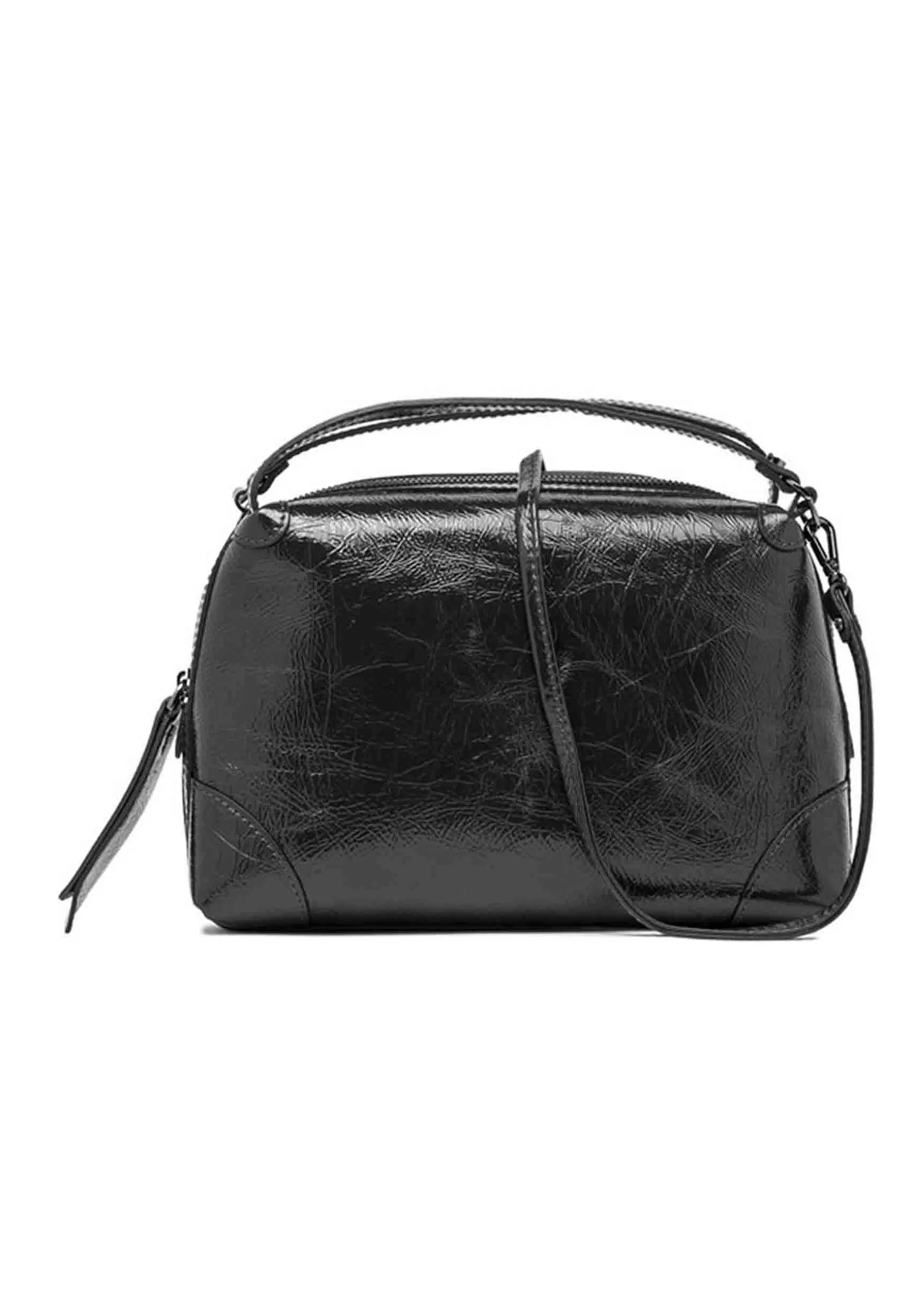 Borsa Donna A Tracolla Alifa In Naplack Nero Con Manici E Tracolla In Tinta*Gianni Chiarini Best