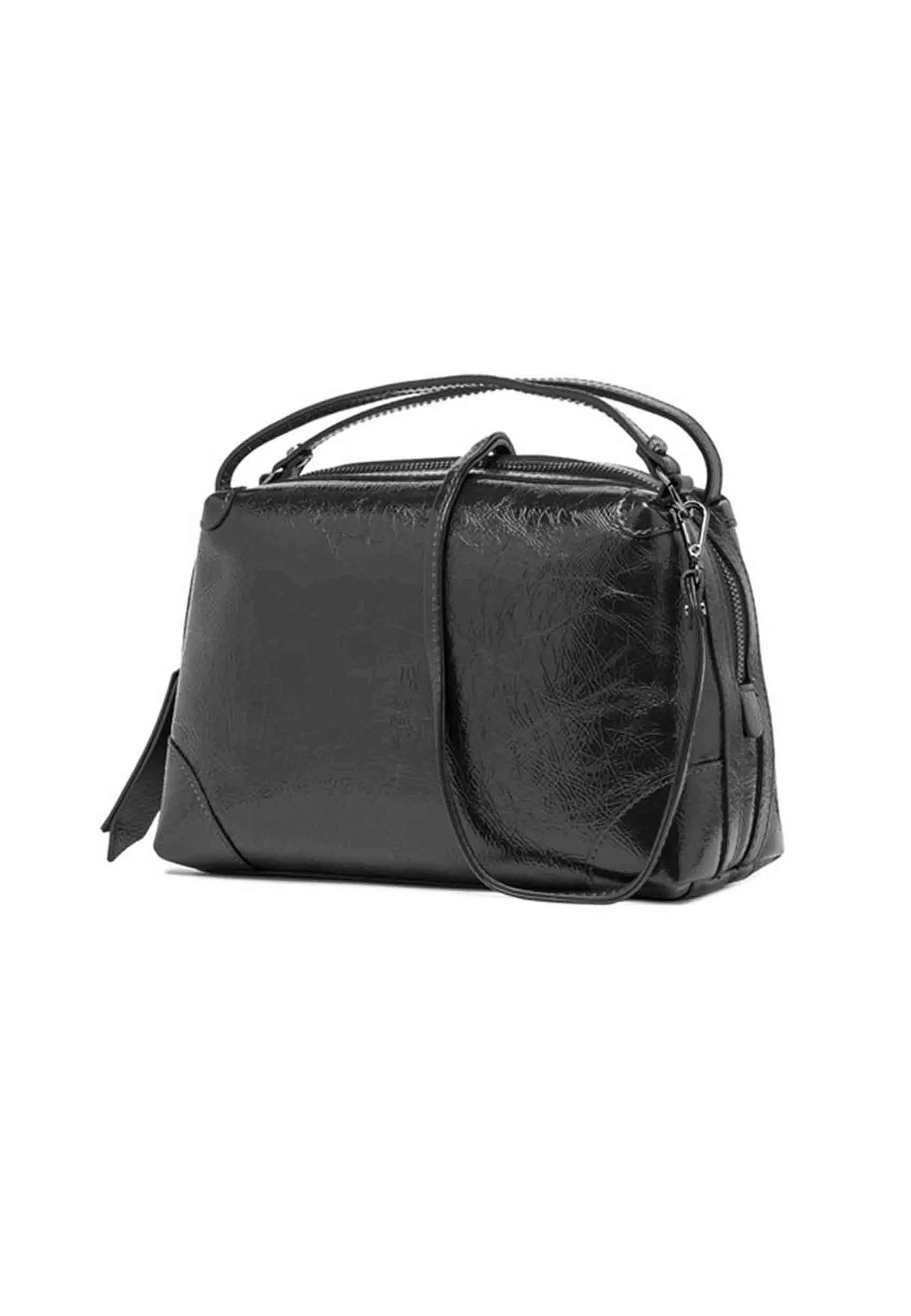 Borsa Donna A Tracolla Alifa In Naplack Nero Con Manici E Tracolla In Tinta*Gianni Chiarini Best