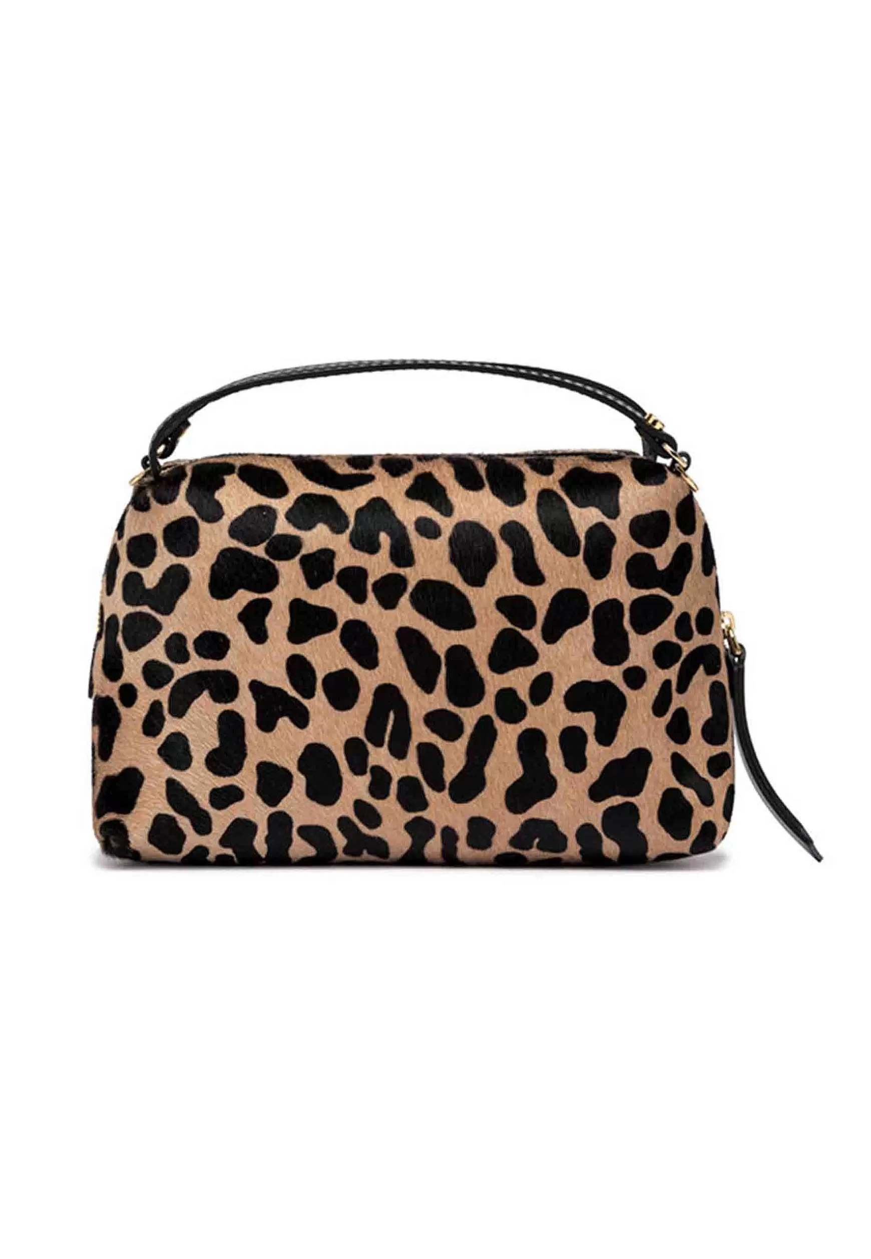 Borsa Donna A Tracolla Alifa In Pelle Animalier Con Manici E Tracolla Nera*Gianni Chiarini Cheap