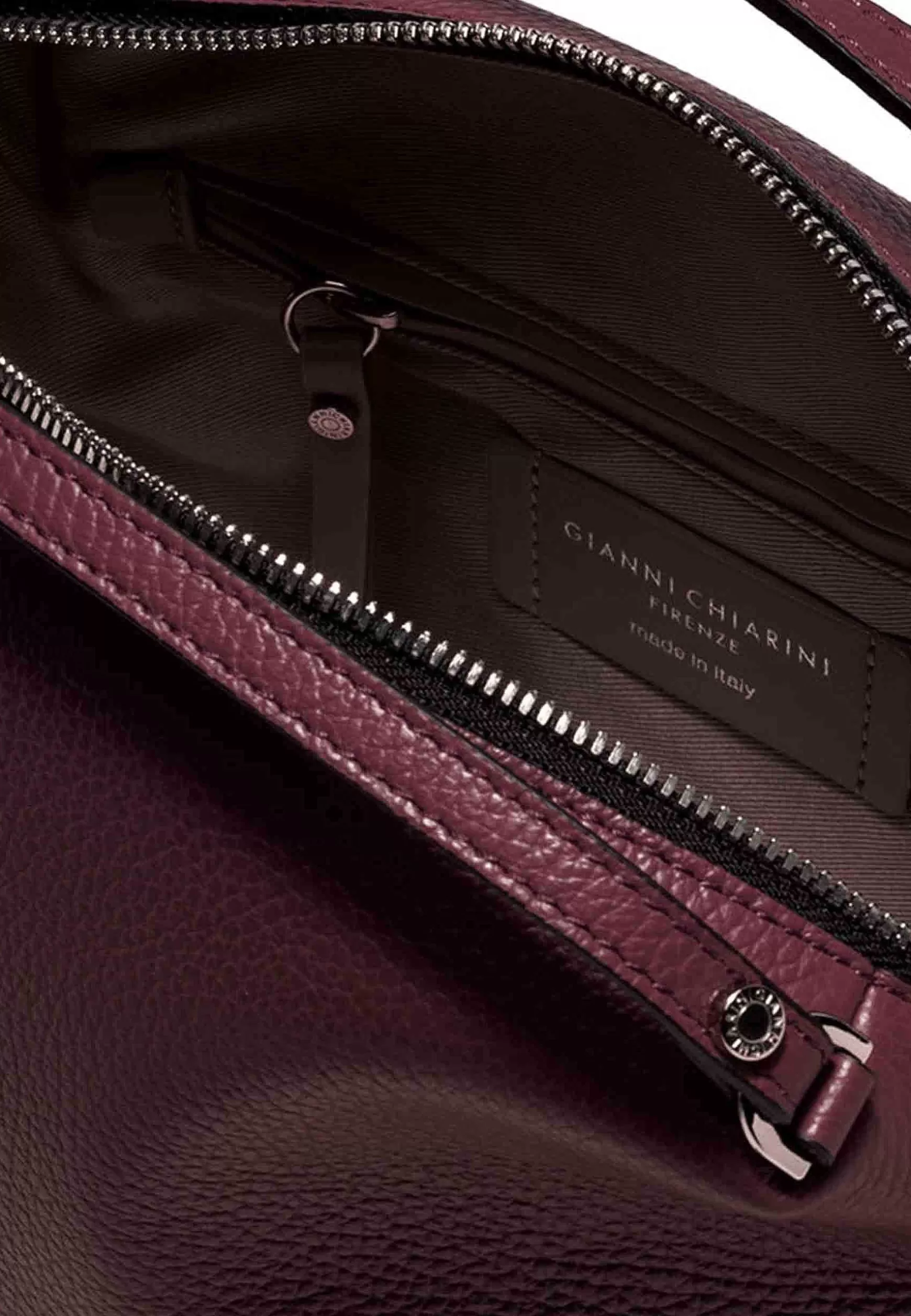Borsa Donna A Tracolla Alifa In Pelle Bordeaux Con Manici E Tracolla In Tinta*Gianni Chiarini Discount