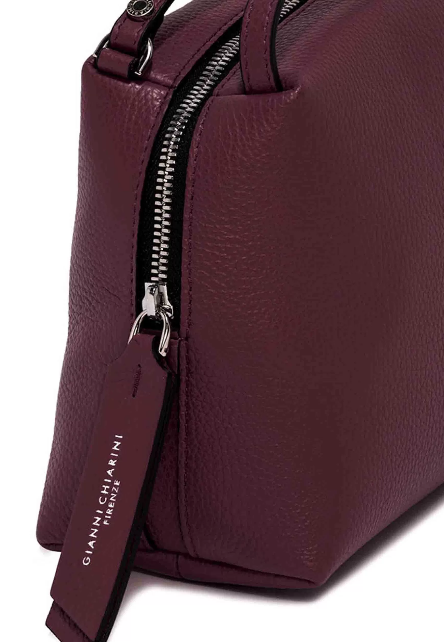 Borsa Donna A Tracolla Alifa In Pelle Bordeaux Con Manici E Tracolla In Tinta*Gianni Chiarini Discount
