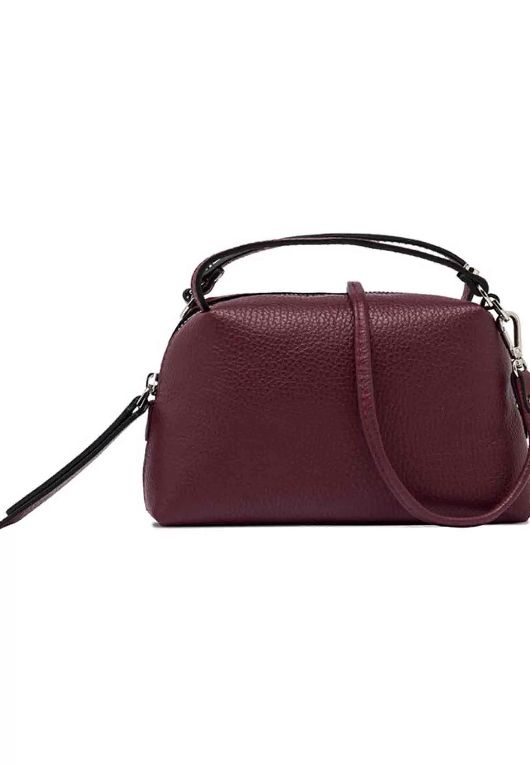 Borsa Donna A Tracolla Alifa In Pelle Bordeaux Con Tracolla In Tinta Removibile*Gianni Chiarini Best Sale