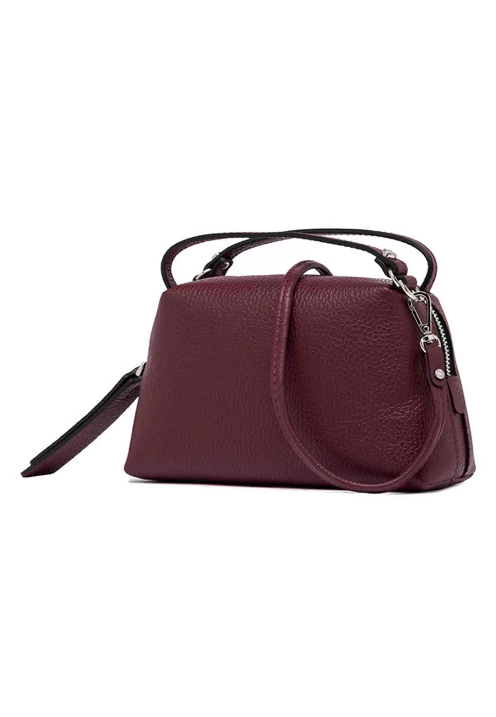 Borsa Donna A Tracolla Alifa In Pelle Bordeaux Con Tracolla In Tinta Removibile*Gianni Chiarini Best Sale