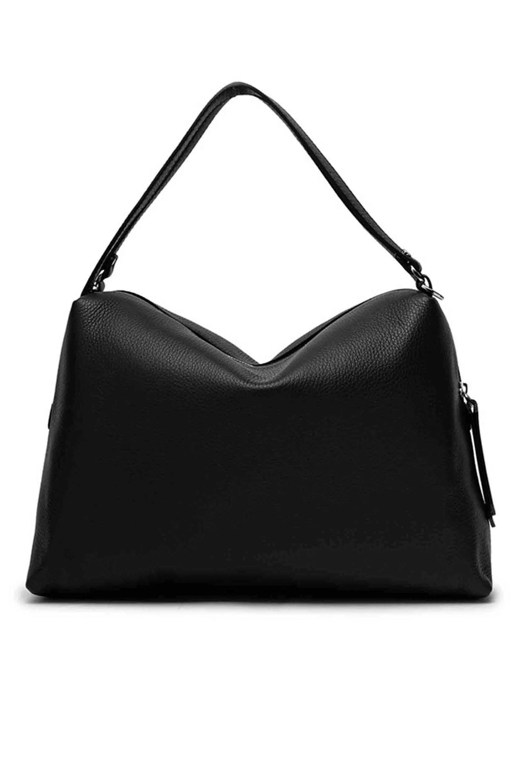 Borsa Donna A Tracolla Alifa In Pelle Nera Con Manici E Tracolla In Tinta*Gianni Chiarini Best Sale