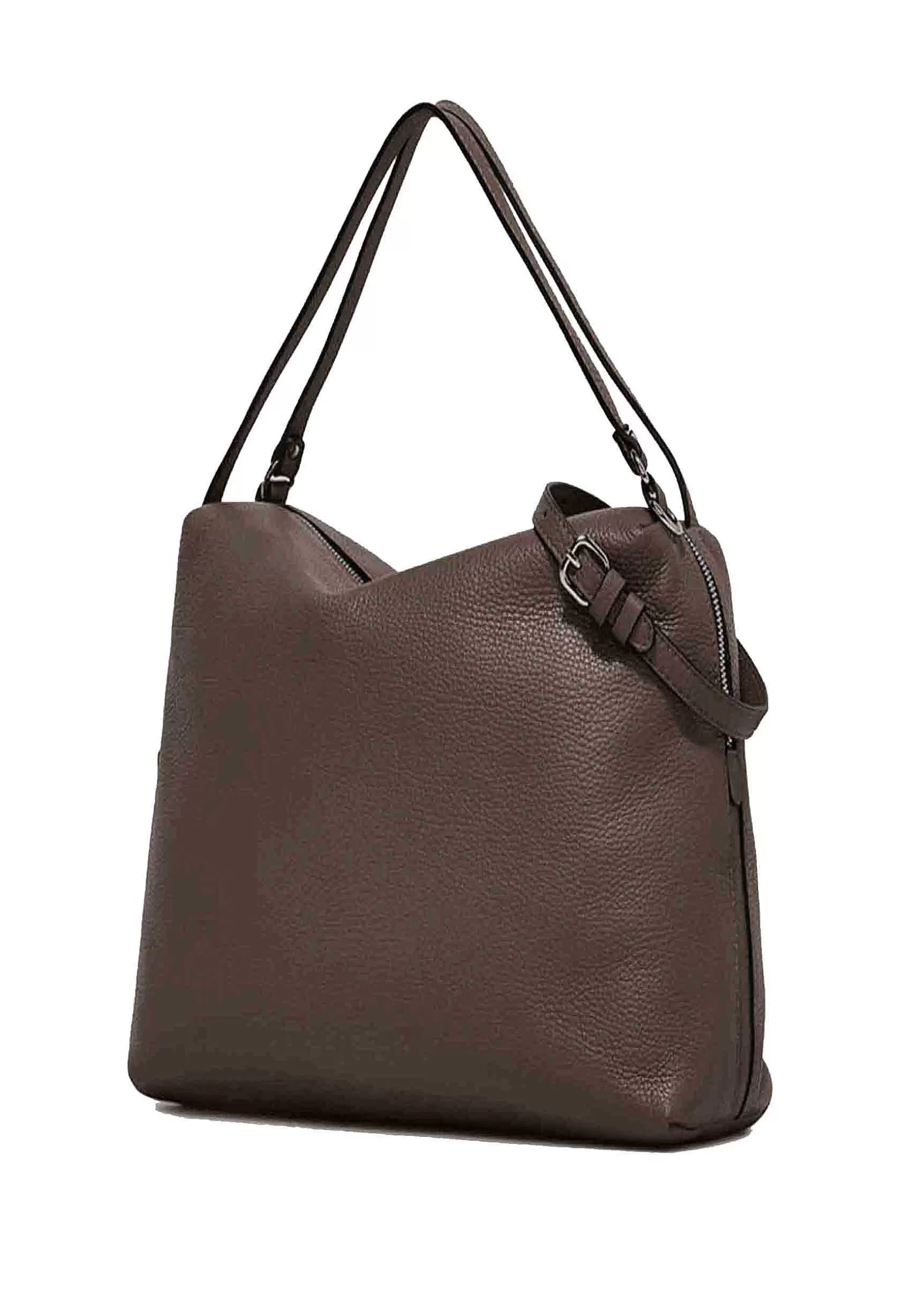 Borsa Donna A Tracolla Alifa In Pelle Testa Di Moro Con Manici E Tracolla In Tinta*Gianni Chiarini Best Sale
