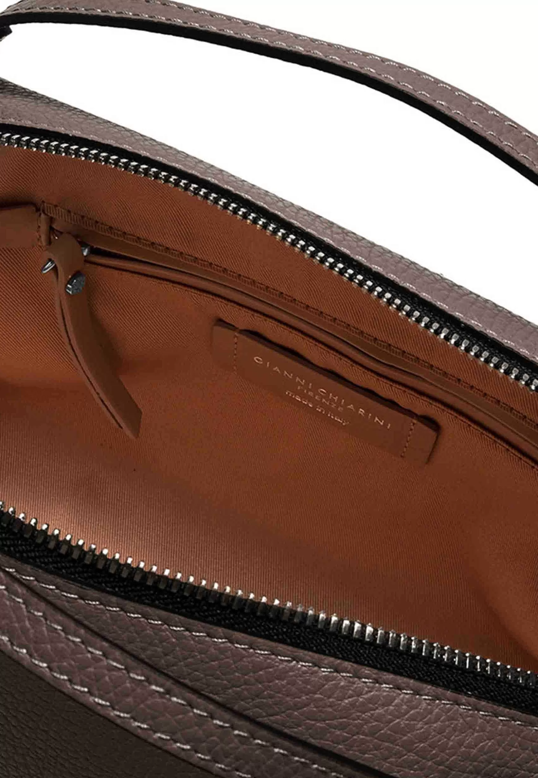 Borsa Donna A Tracolla Alifa In Pelle Testa Di Moro Con Manici E Tracolla In Tinta*Gianni Chiarini Best Sale