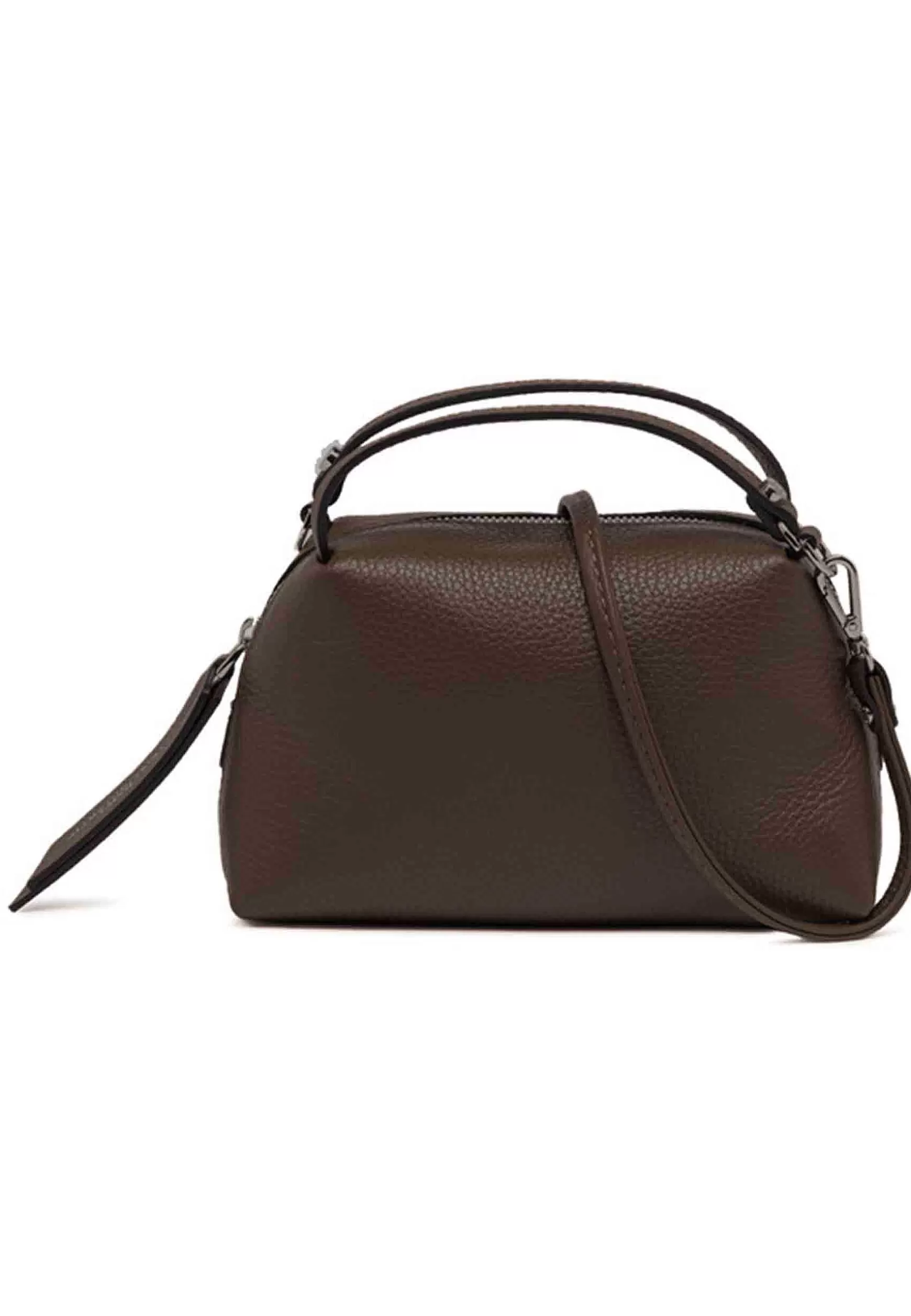 Borsa Donna A Tracolla Alifa In Pelle Testa Di Moro Con Tracolla In Tinta Removibile*Gianni Chiarini Discount