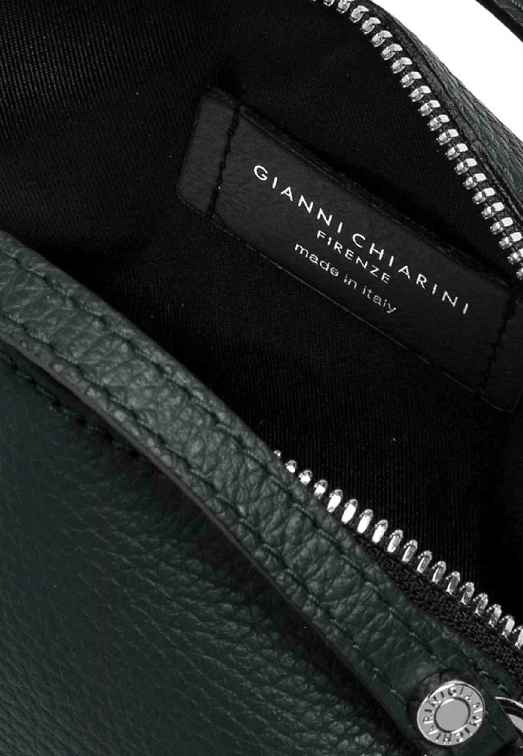 Borsa Donna A Tracolla Alifa In Pelle Verde Scuro Con Tracolla In Tinta Removibile*Gianni Chiarini Fashion