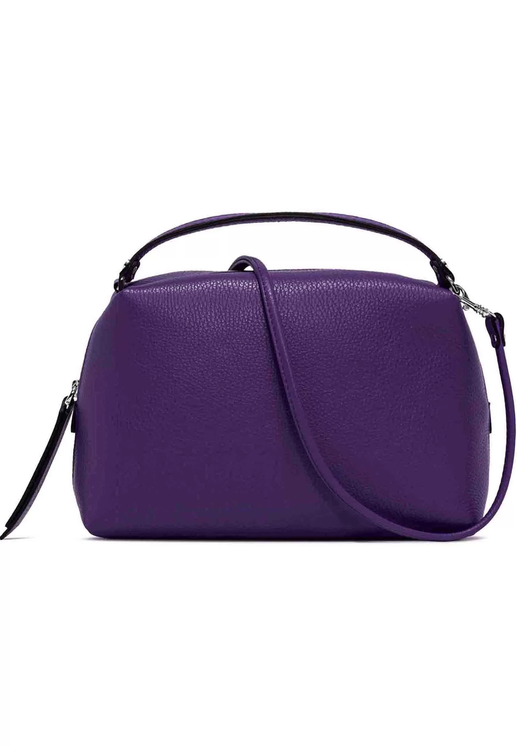 Borsa Donna A Tracolla Alifa In Pelle Viola Con Tracolla In Tinta Removibile*Gianni Chiarini Fashion