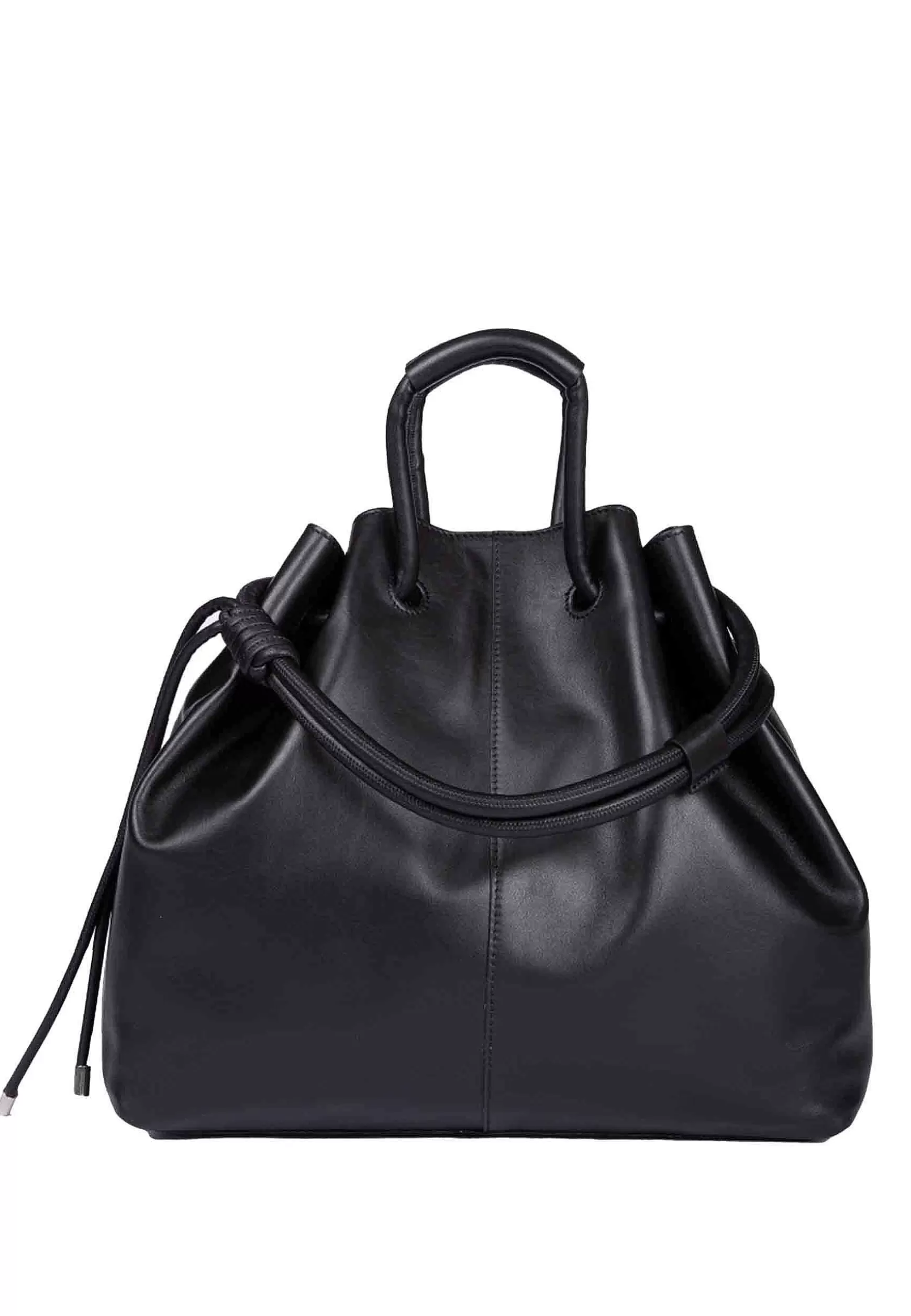 Borsa Donna A Tracolla In Pelle Nera Con Chiusura Coulisse*Roberta Gandolfi Best
