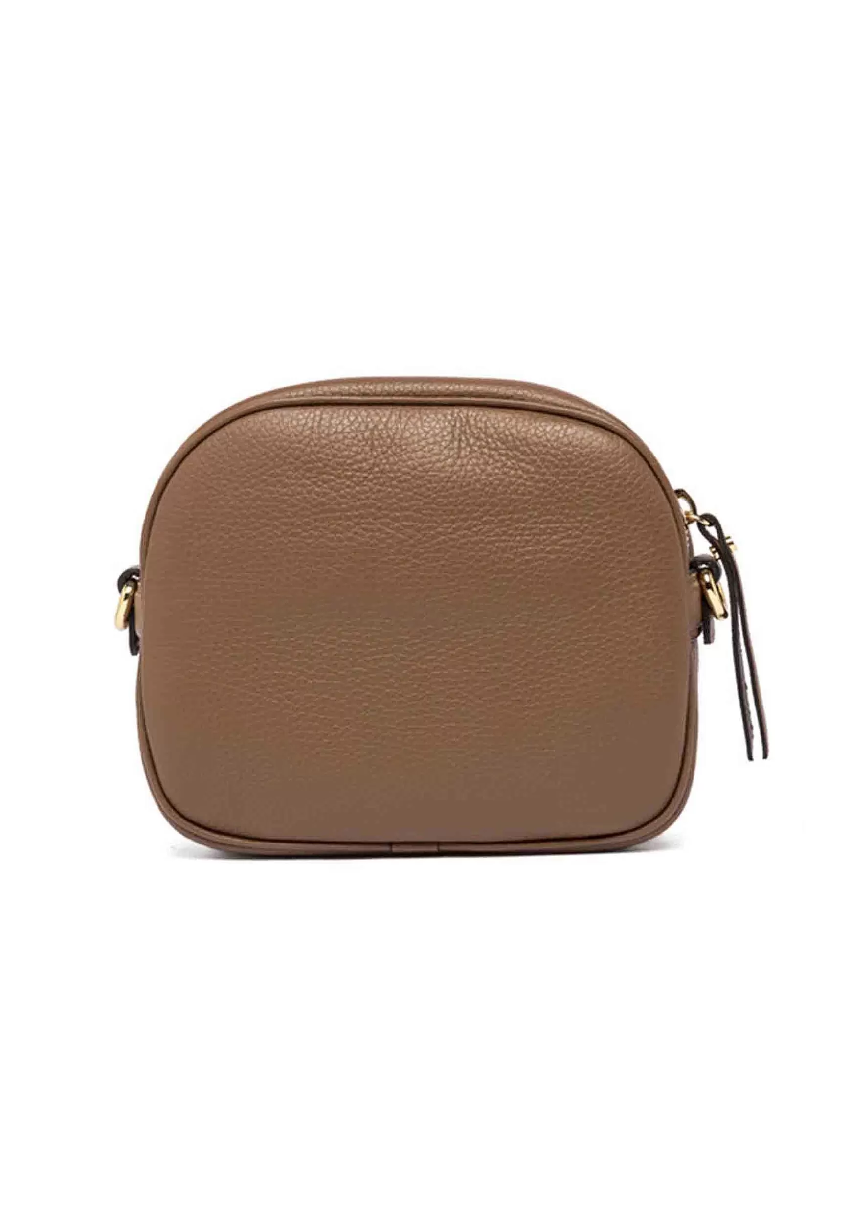 Borsa Donna A Tracolla Nina In Pelle Castoro Con Tracolla In Tessuto Rigato*Gianni Chiarini Sale
