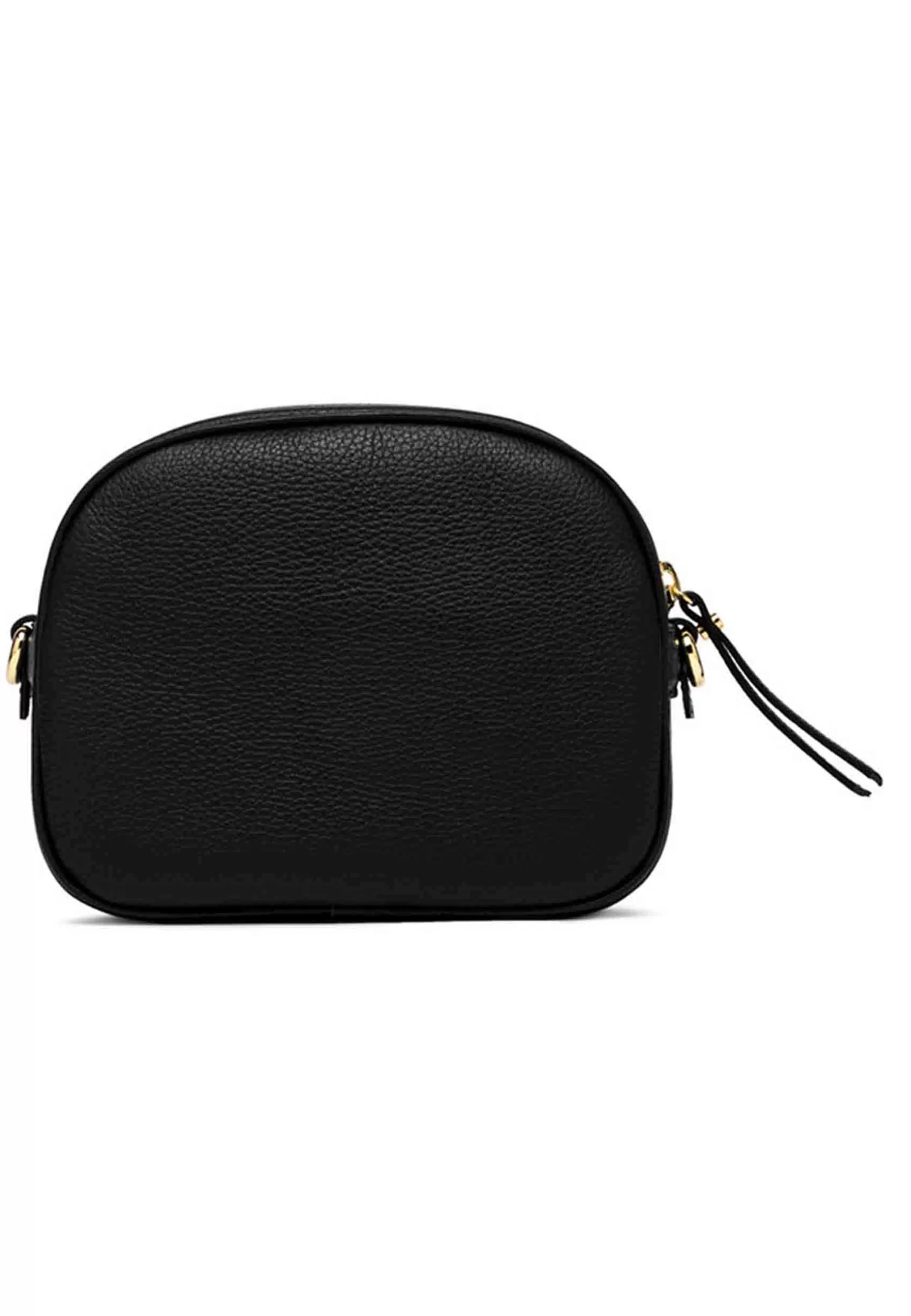 Borsa Donna A Tracolla Nina In Pelle Nera Con Tracolla In Tessuto Rigato*Gianni Chiarini Store