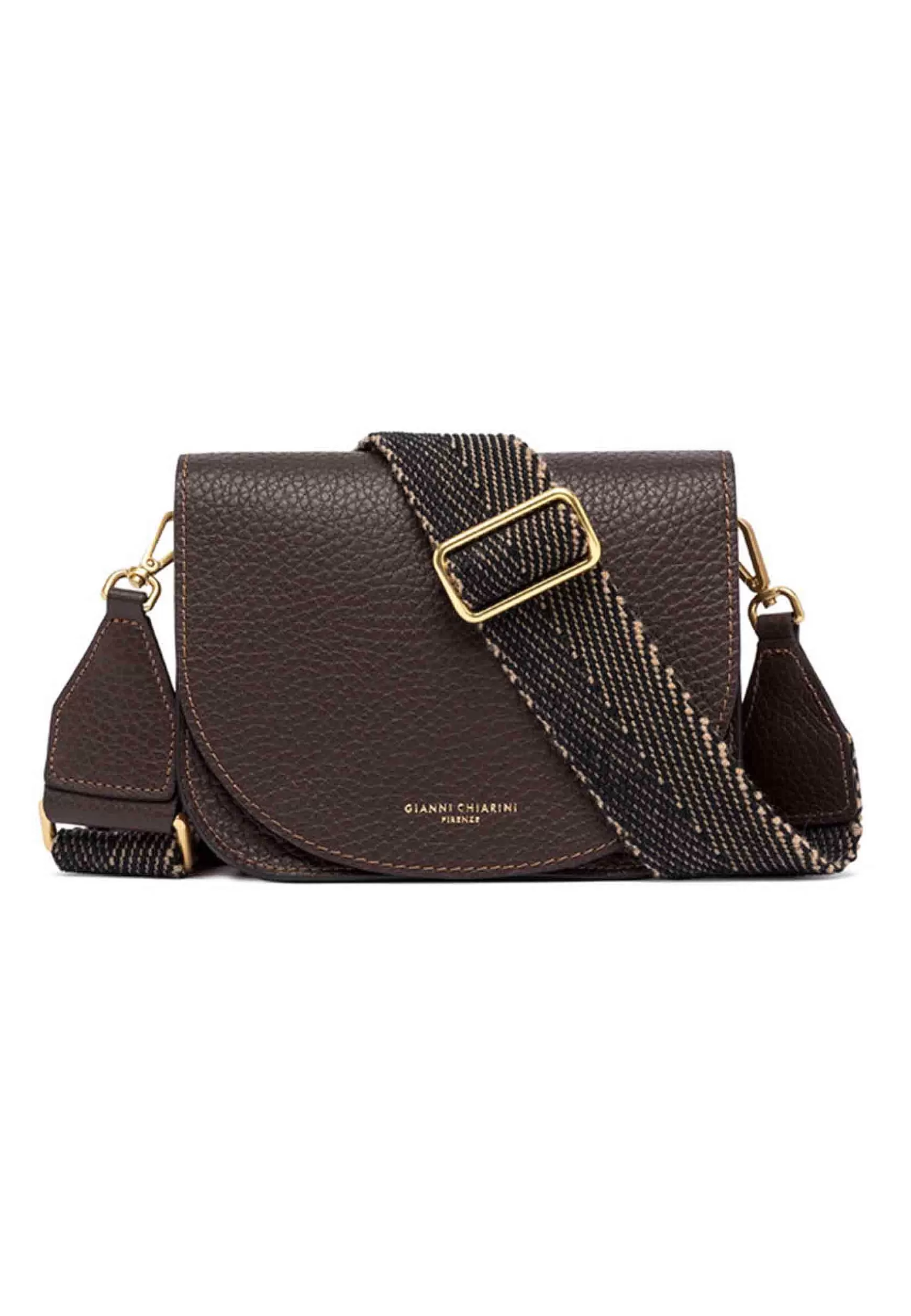 Borsa Donna A Tracolla Tara In Pelle Testa Di Moro Con Tacolla*Gianni Chiarini Online
