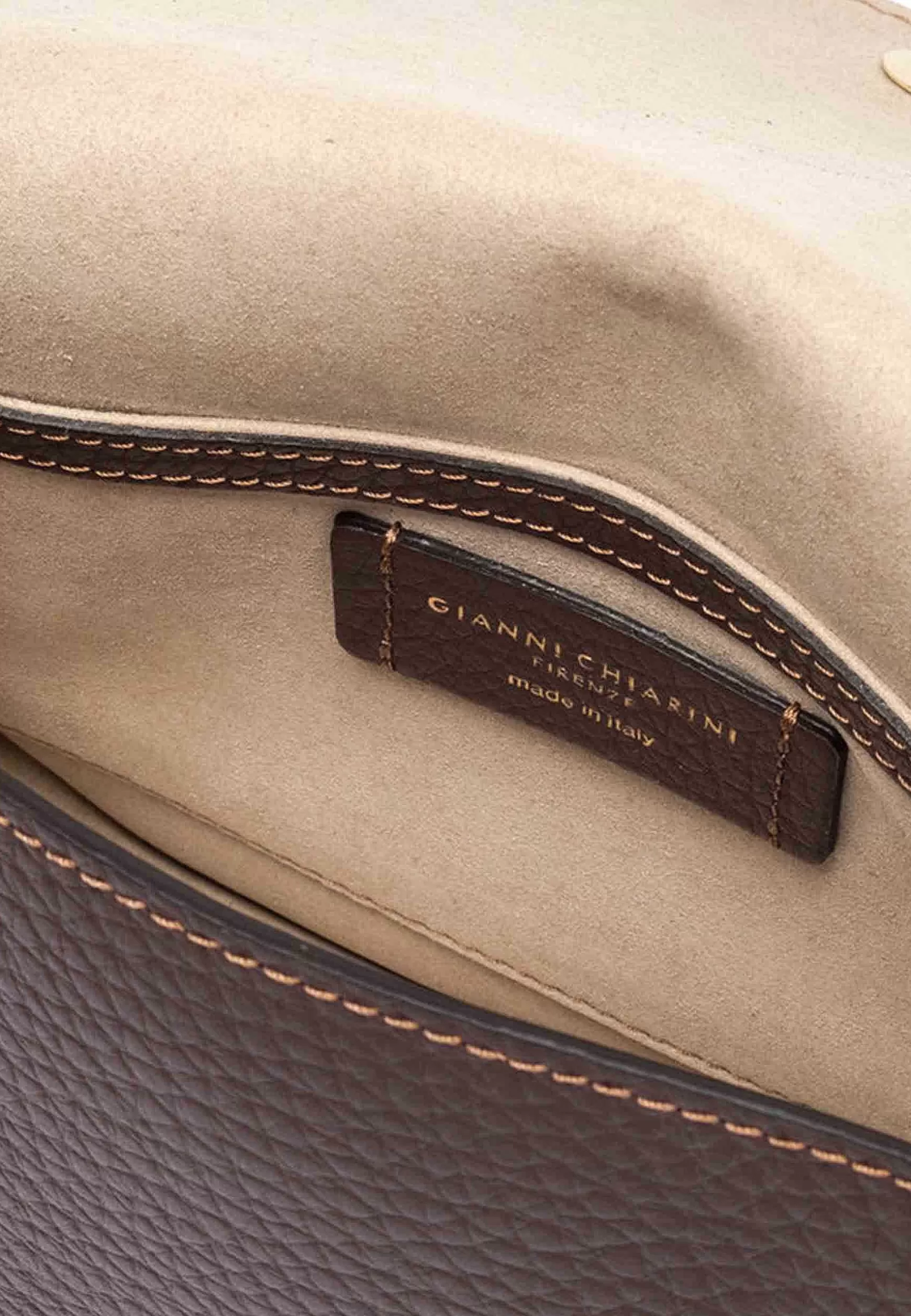 Borsa Donna A Tracolla Tara In Pelle Testa Di Moro Con Tacolla*Gianni Chiarini Online