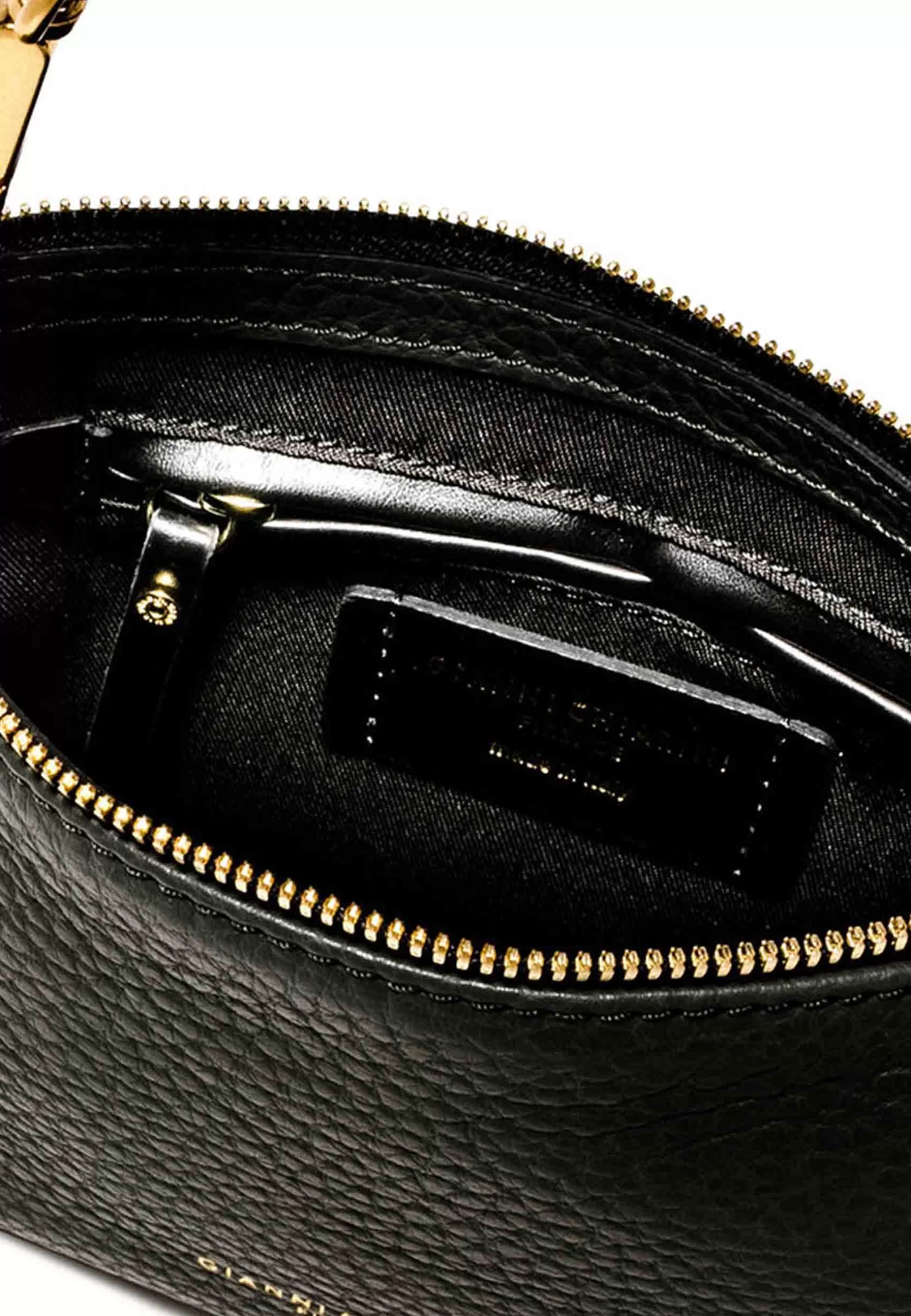 Borsa Donna Pochette A Spalla Brooke In Pelle Nera Con Manico E Tracolla In Tinta*Gianni Chiarini Online