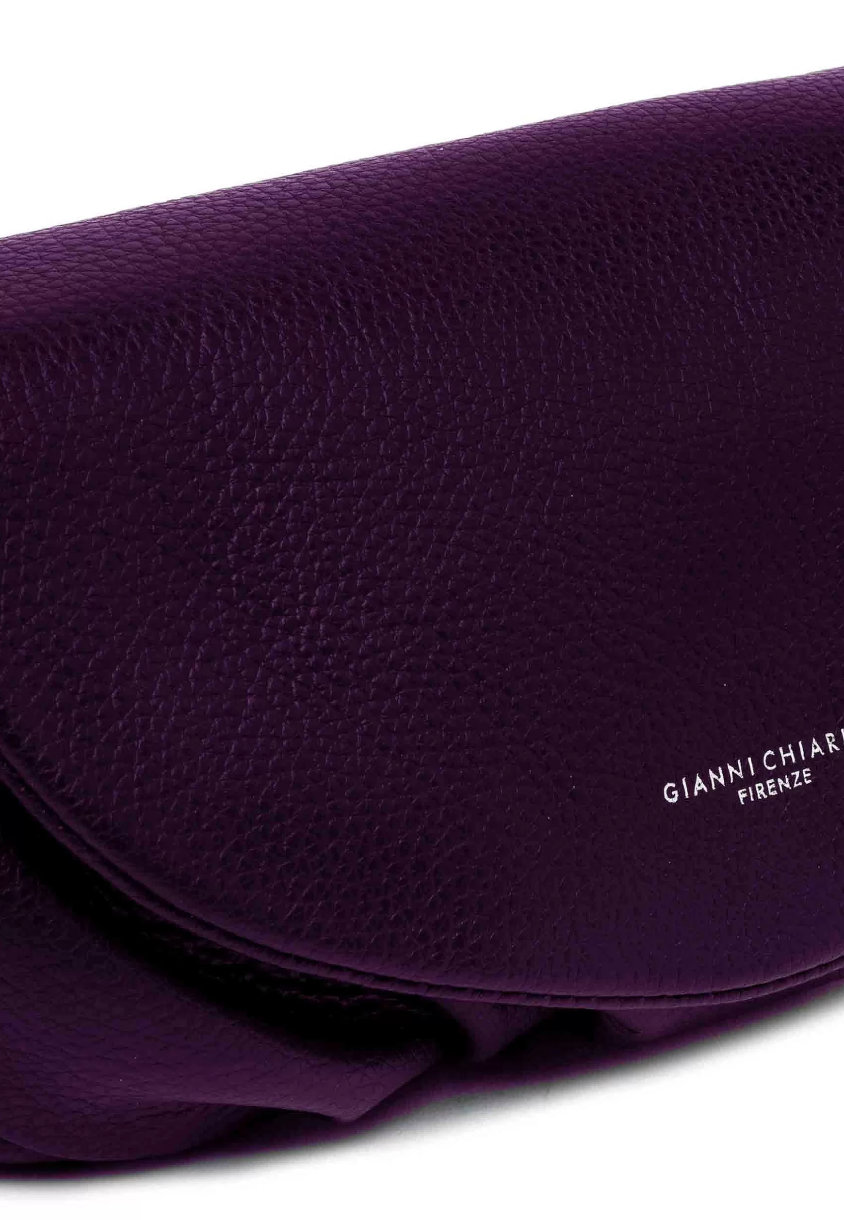Borsa Donna Pochette A Tracolla Adele In Pelle Martellata Viola Con Manico E Tracolla*Gianni Chiarini Hot