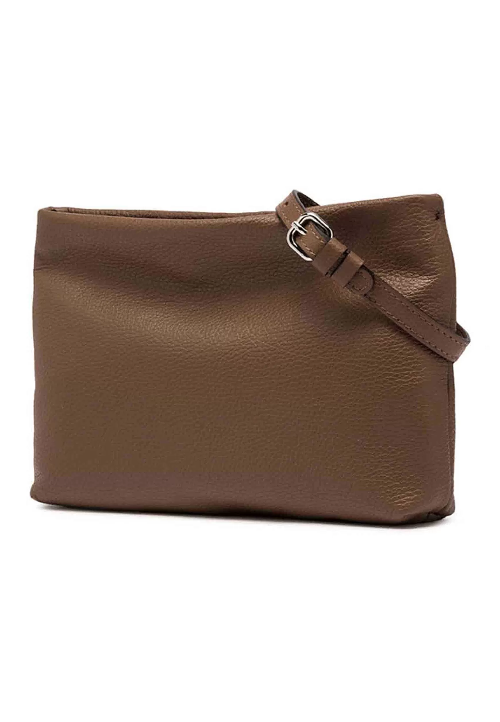 Borsa Donna Pochette Brenda In Pelle Taupe Con Manico In Resina*Gianni Chiarini Cheap