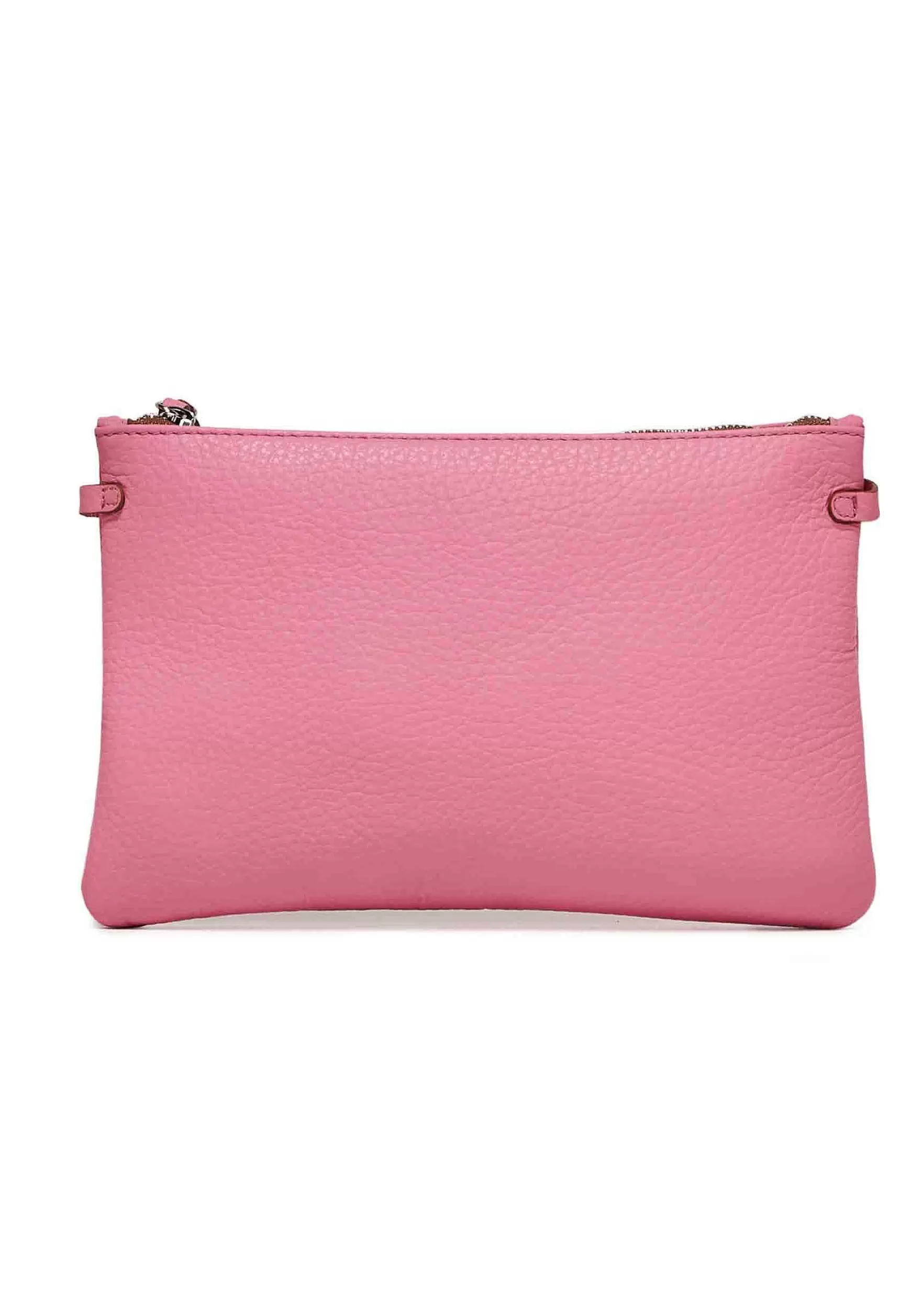Borsa Donna Pochette Hermy In Pelle Rosa E Naturale Con Manico A Bracciale E Tracolla In Pelle*Gianni Chiarini Store