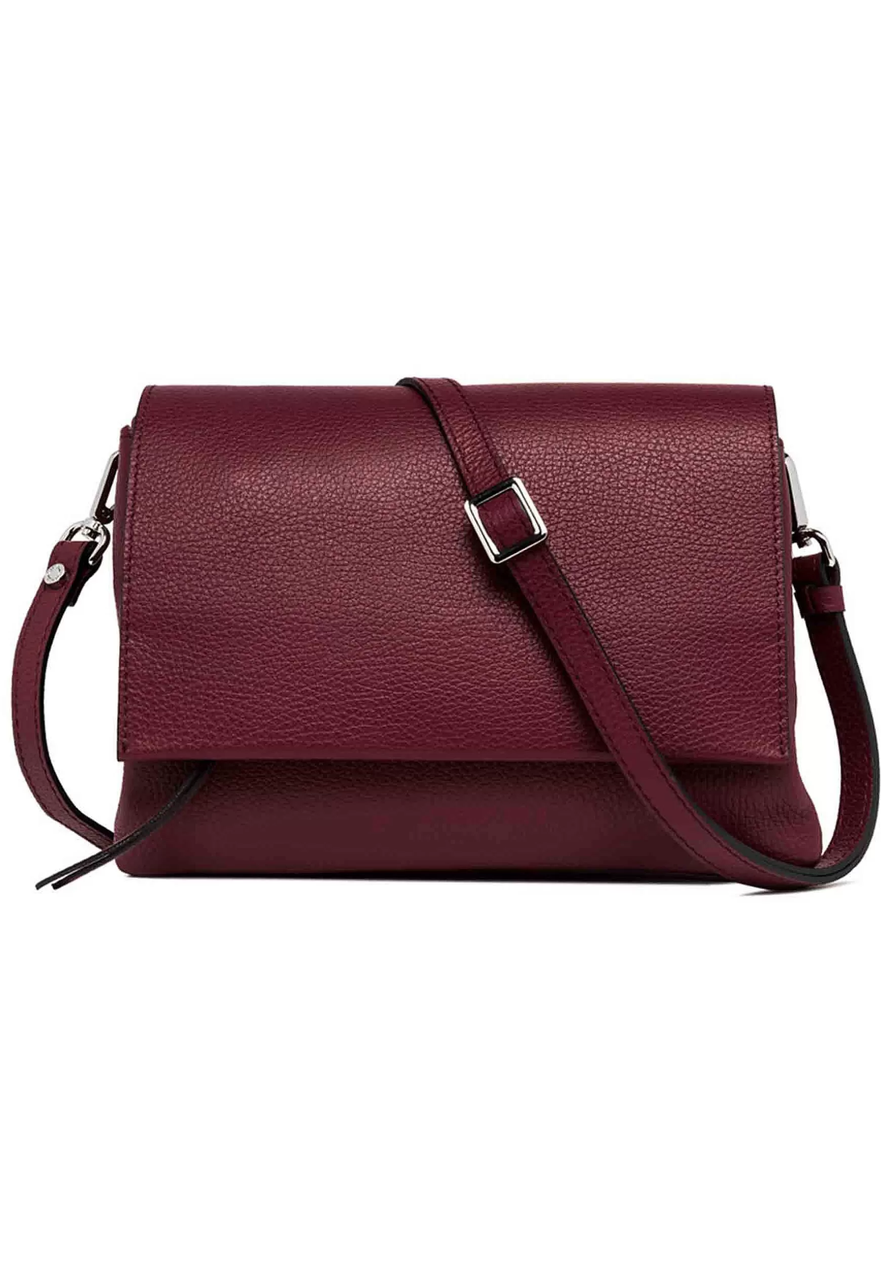 Borsa Donna Pochette Three In Pelle Bordeaux Con Patta Tracolla Removibile*Gianni Chiarini Sale