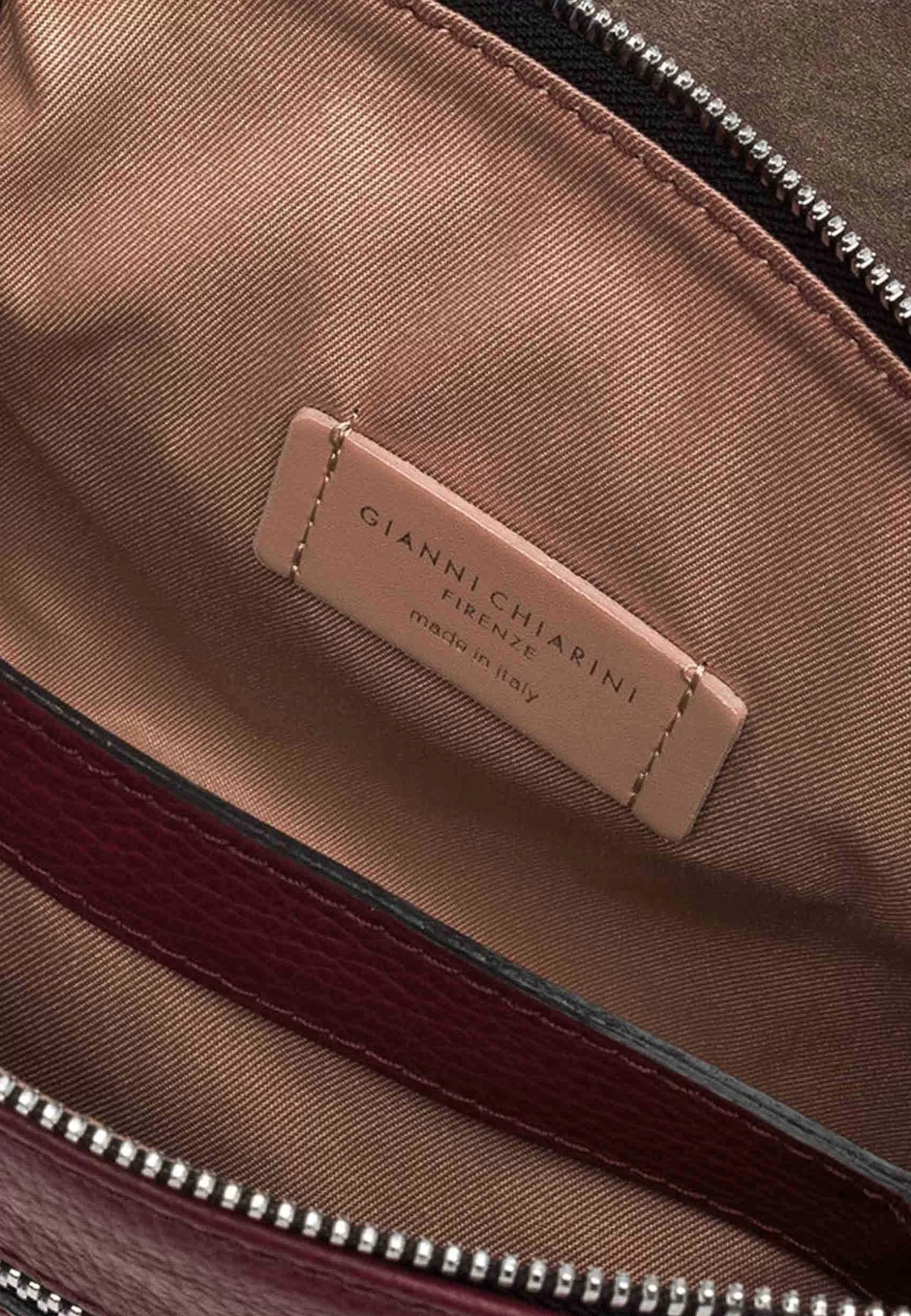 Borsa Donna Pochette Three In Pelle Bordeaux Con Patta Tracolla Removibile*Gianni Chiarini Sale