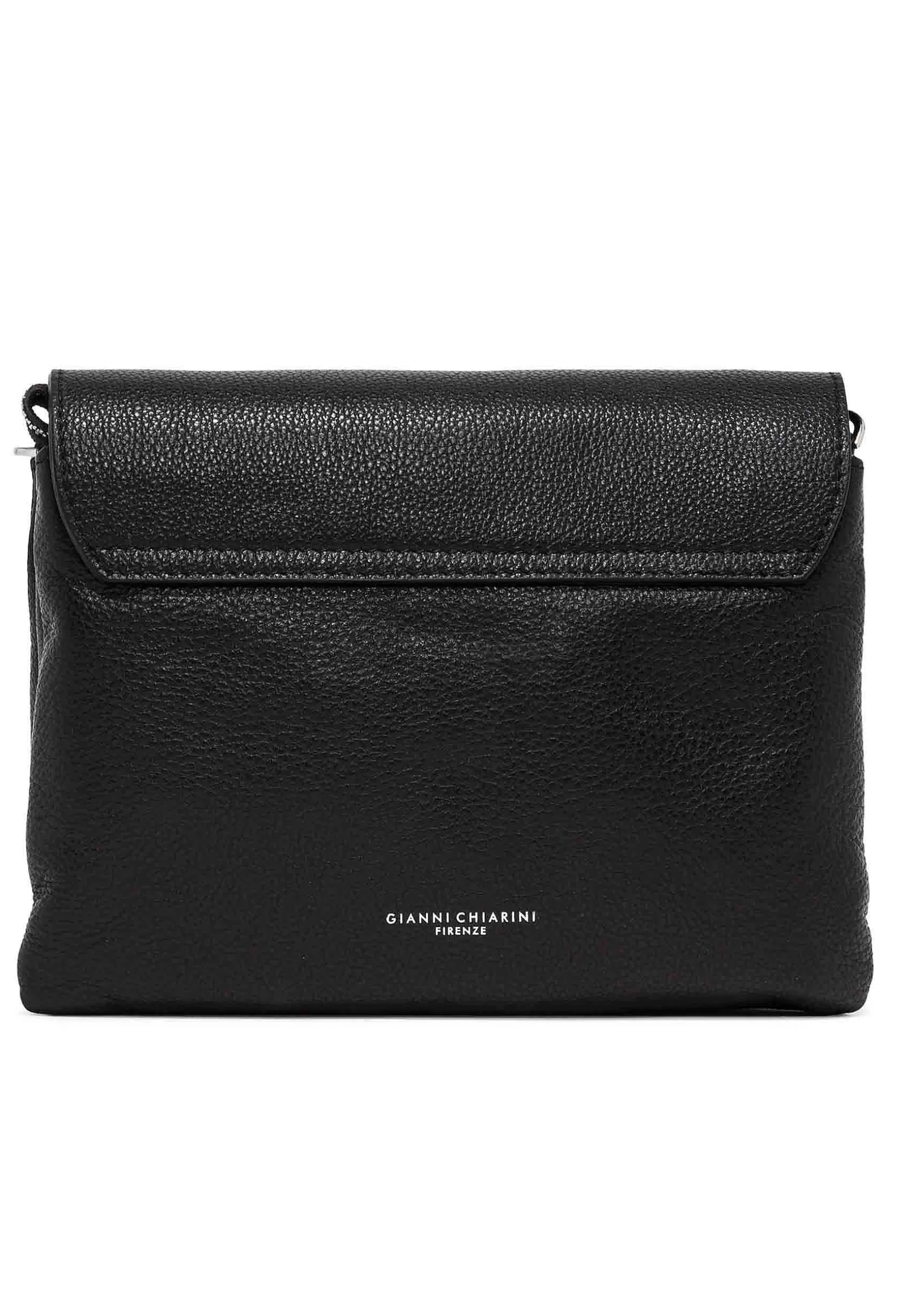 Borsa Donna Pochette Three In Pelle Nera Con Patta Tracolla Removibile*Gianni Chiarini Flash Sale