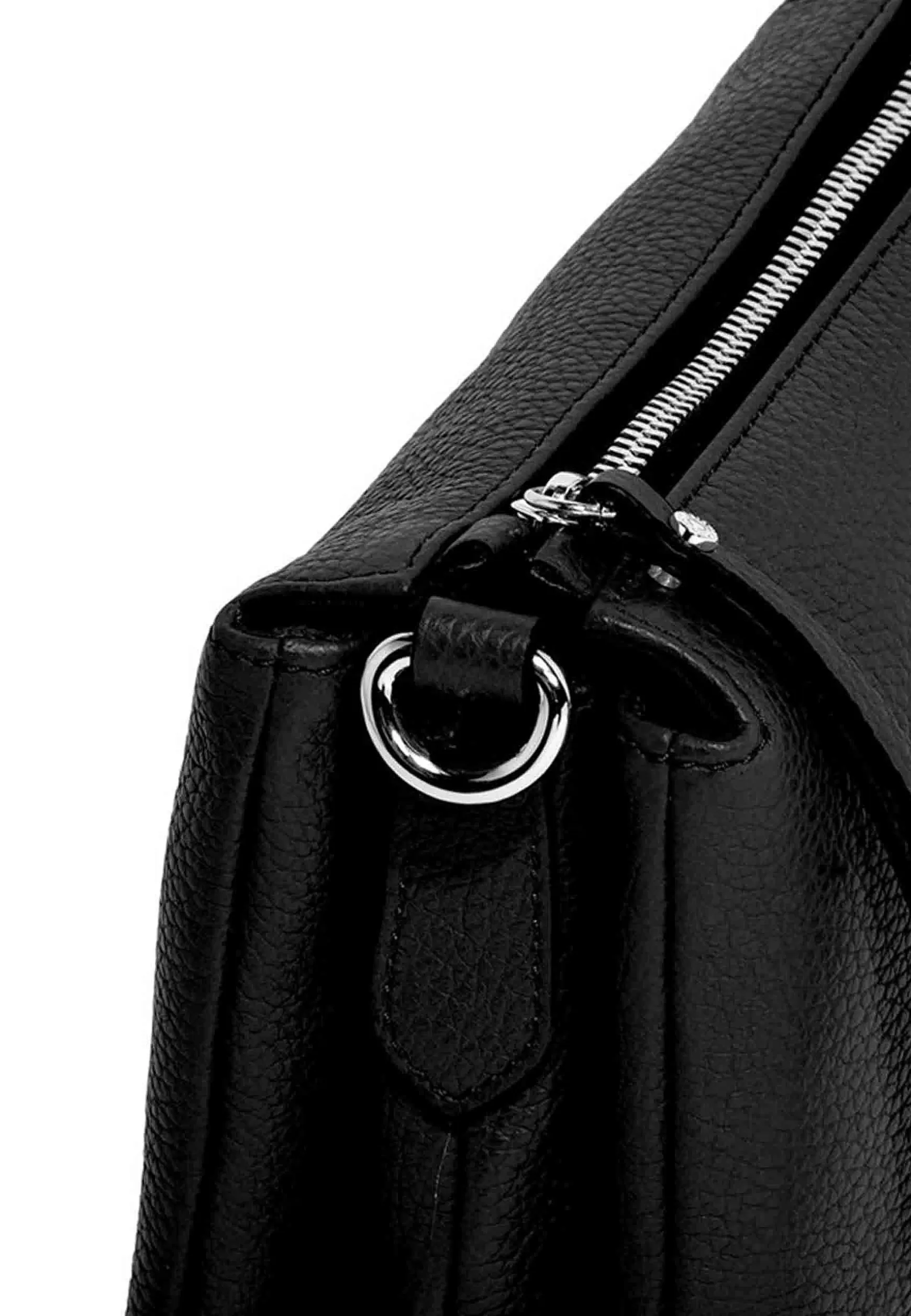 Borsa Donna Pochette Three In Pelle Nera Con Tracolla Removibile In Tono*Gianni Chiarini Discount