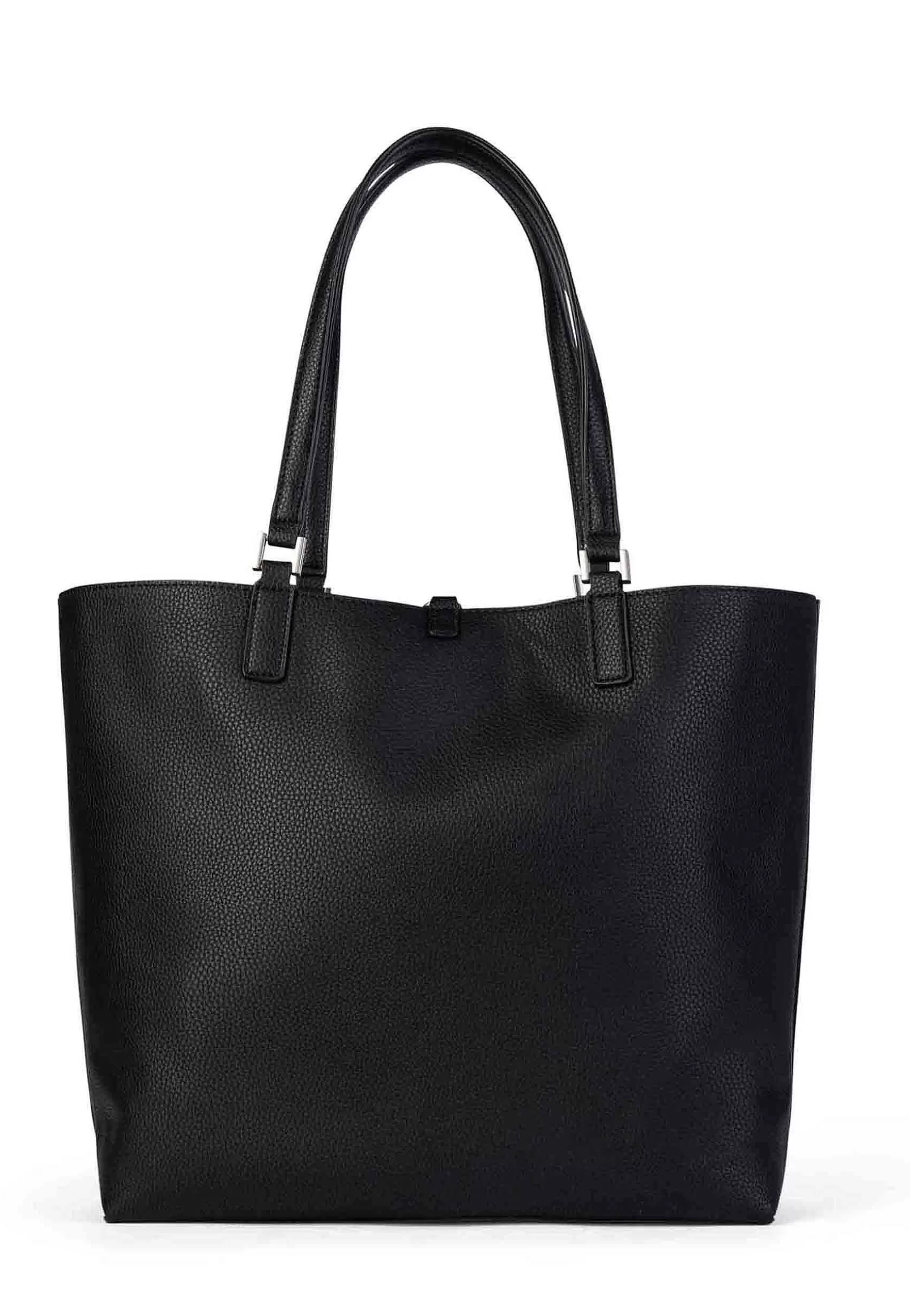 Borsa Donna Reverse A Spalla In Eco Pelle Nera Con Doppi Manici Rogersville Shopping*U.S. Polo Assn Discount