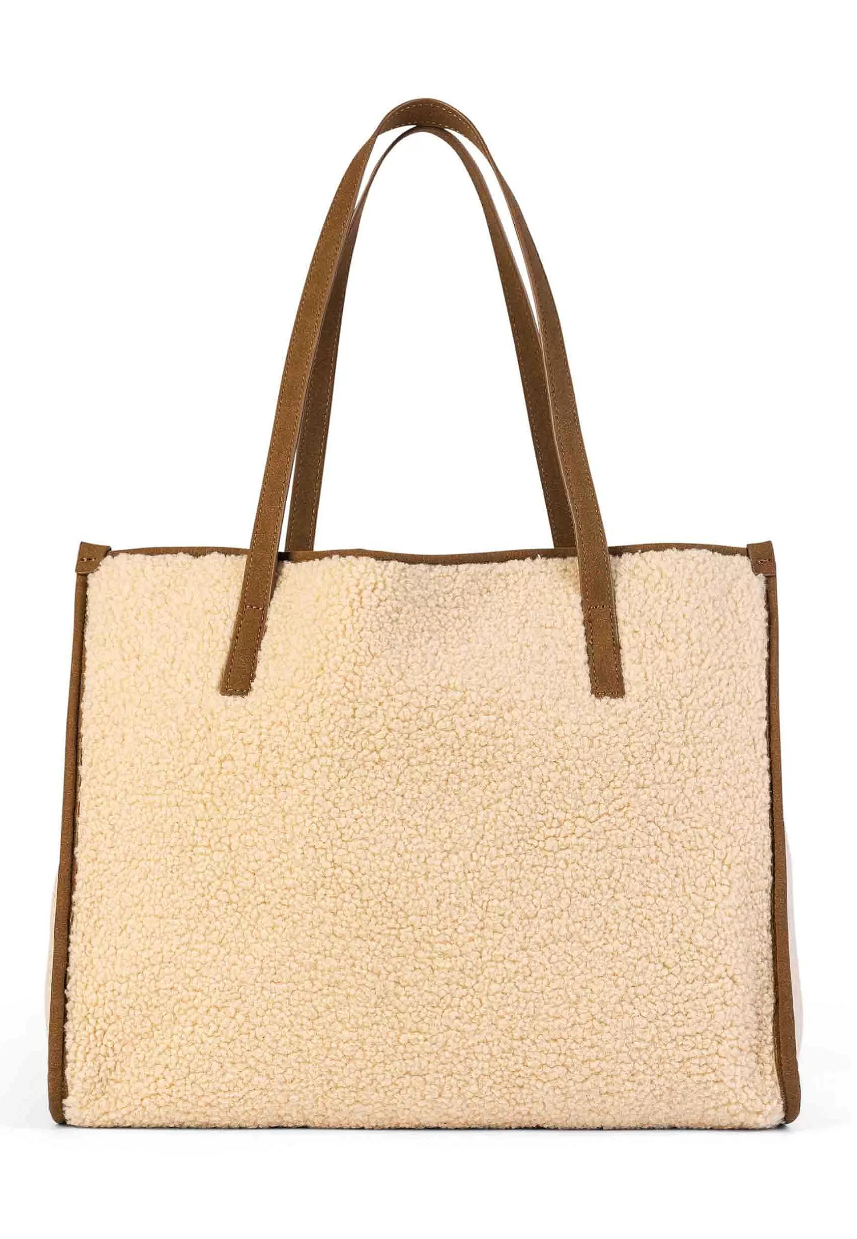 Borsa Donna Tote A Spalla In Teddy Beige Sussex Shopping*U.S. Polo Assn Discount