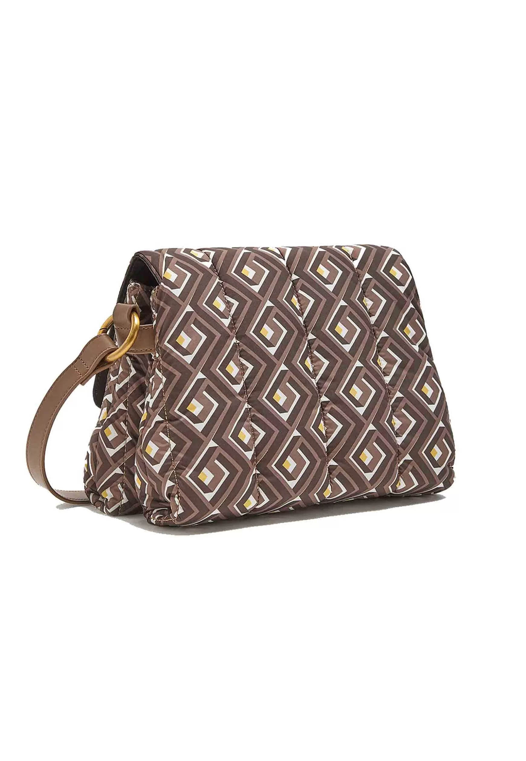 Borsa Pochette Donna A Tracolla Padded In Nylon Imbottito Moro E Senape*Maliparmi Hot