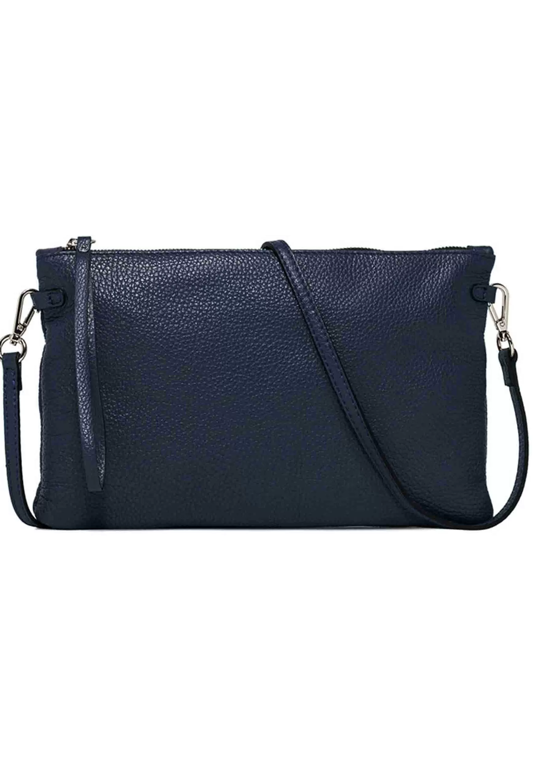 Borsa Pochette Donna Herrmy In Pelle Blu Con Bracciale E Tracolla In Pelle*Gianni Chiarini Sale