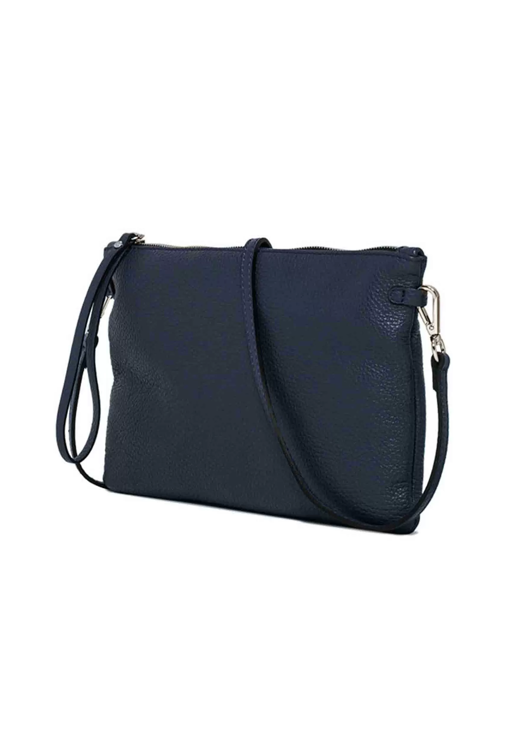Borsa Pochette Donna Herrmy In Pelle Blu Con Bracciale E Tracolla In Pelle*Gianni Chiarini Sale