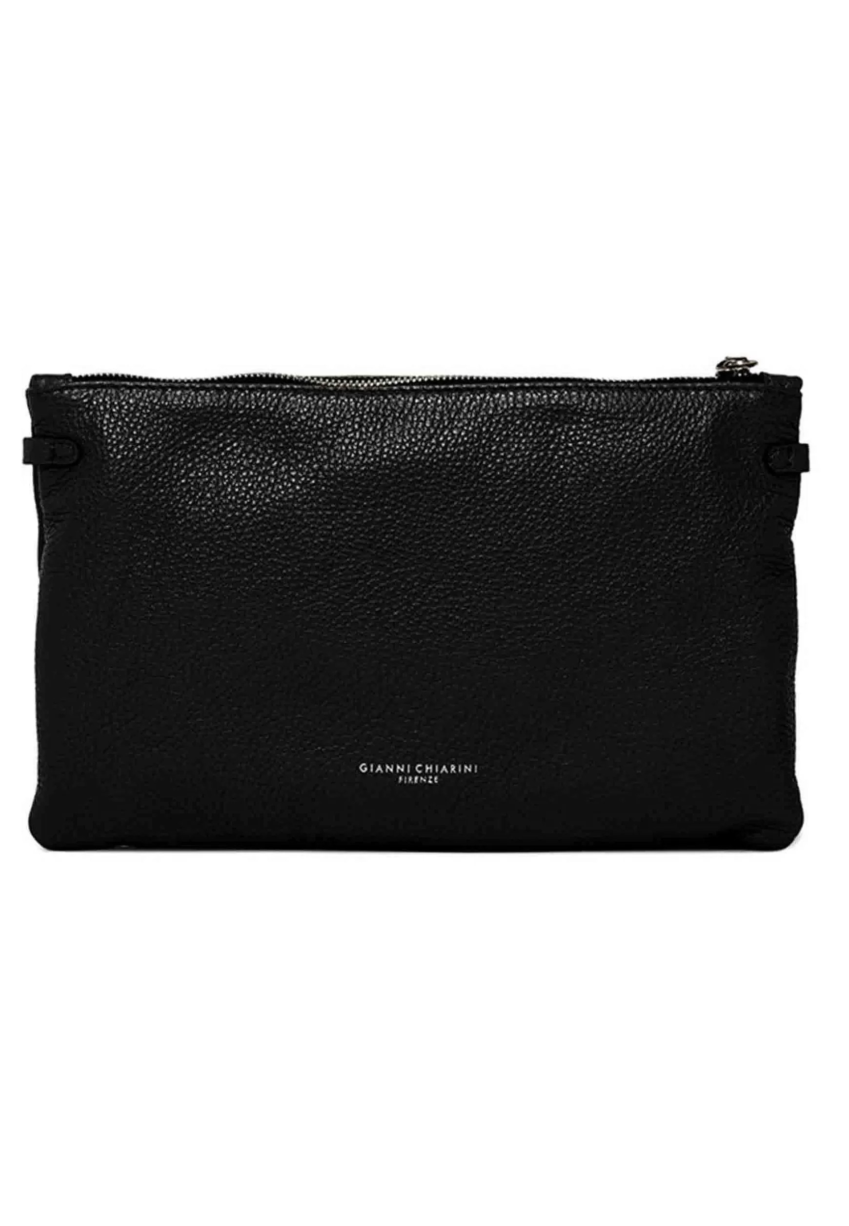 Borsa Pochette Donna Herrmy In Pelle Nera Con Bracciale E Tracolla In Pelle*Gianni Chiarini Clearance