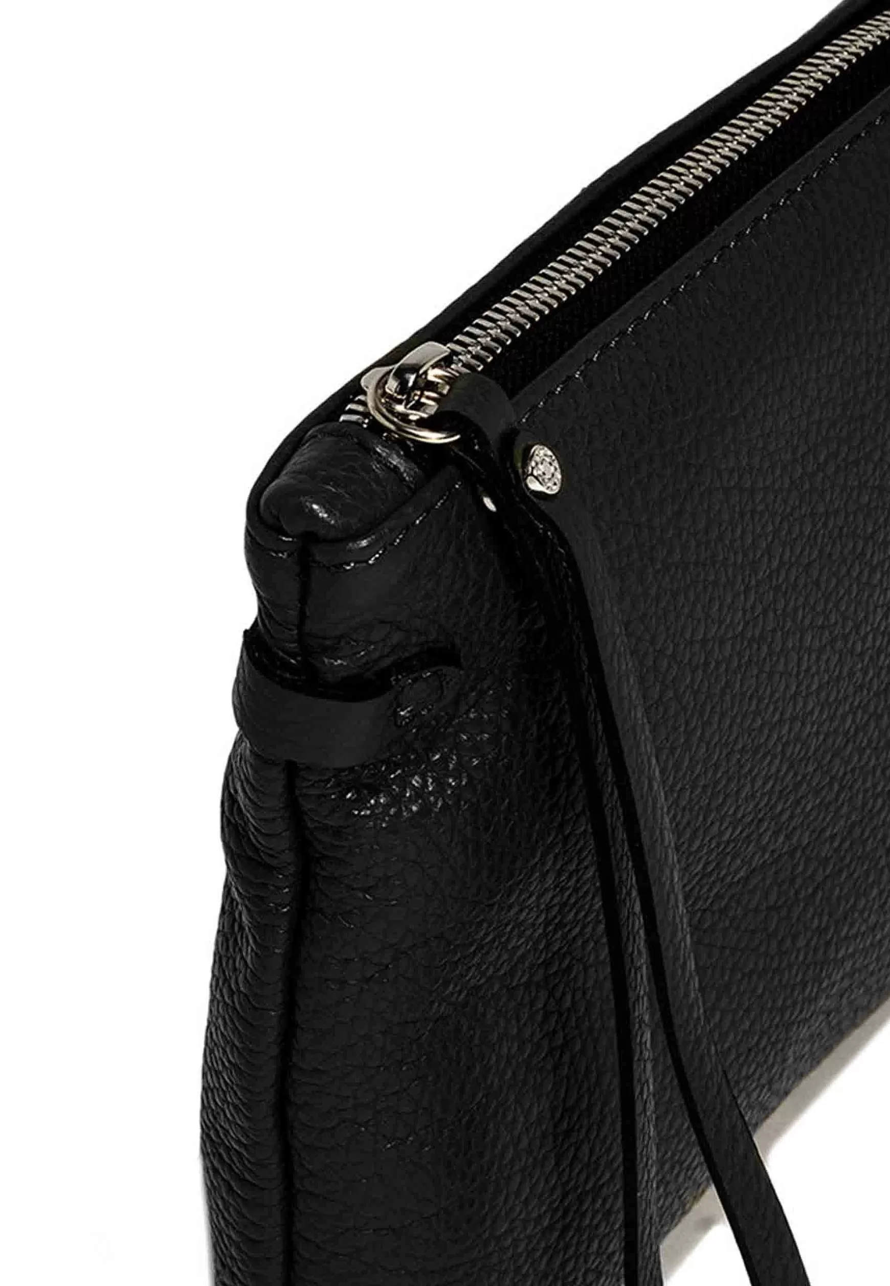Borsa Pochette Donna Herrmy In Pelle Nera Con Bracciale E Tracolla In Pelle*Gianni Chiarini Clearance