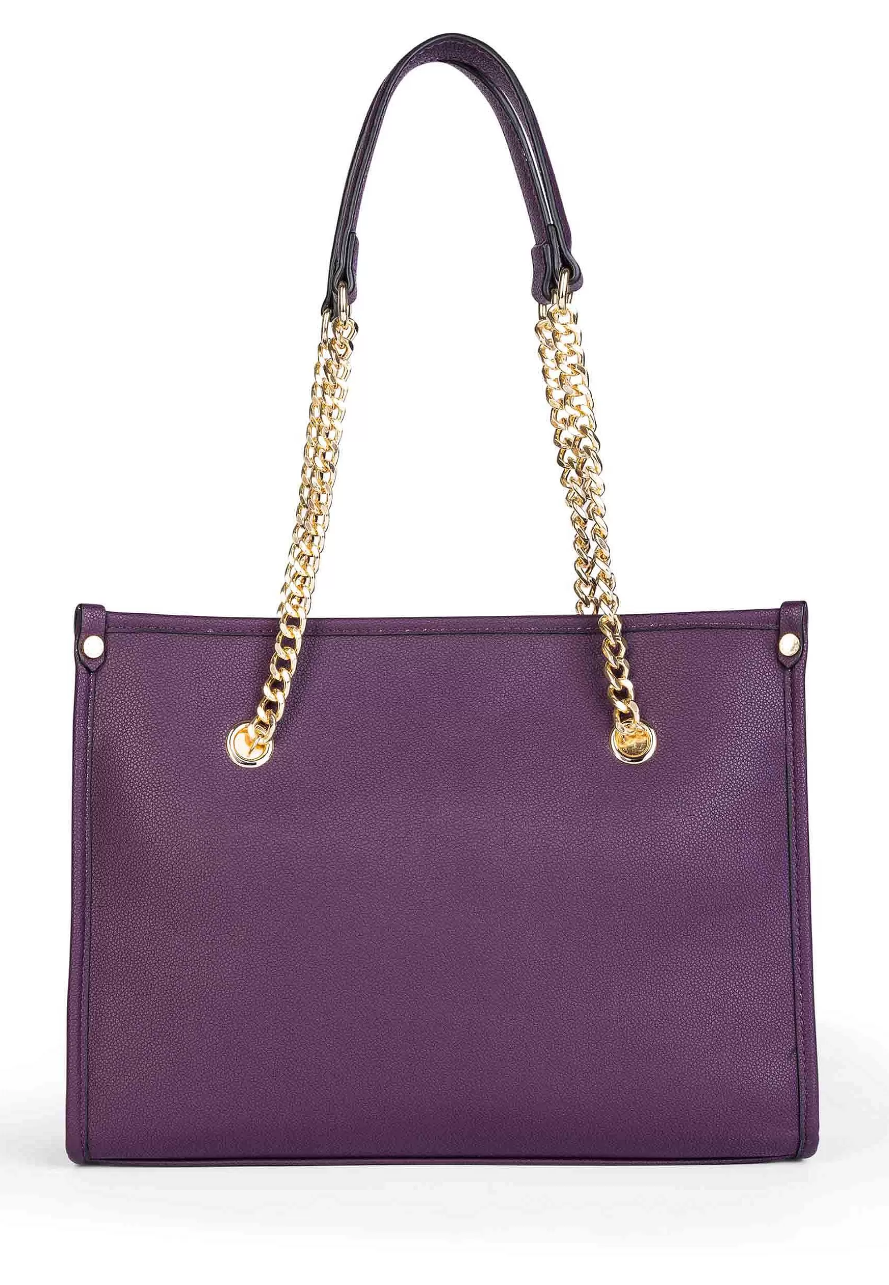 Borsa Shopping Donna In Eco Pelle Viola Con Manici A Catena Jones Shopping*U.S. Polo Assn Flash Sale