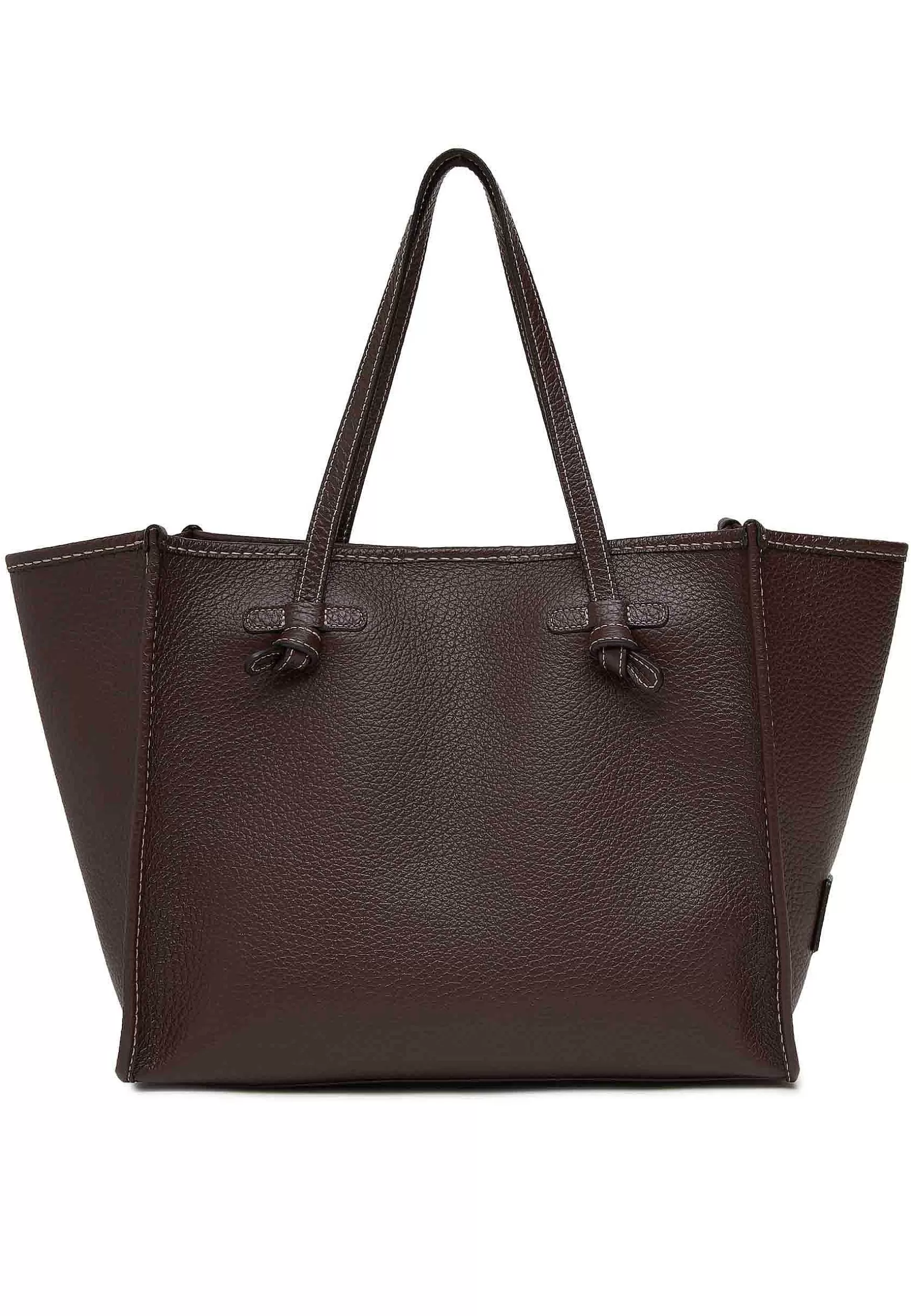 Borsa Shopping Donna In Pelle Testa Di Moro Con Doppi Manici In Pelle*Marcella Club Store