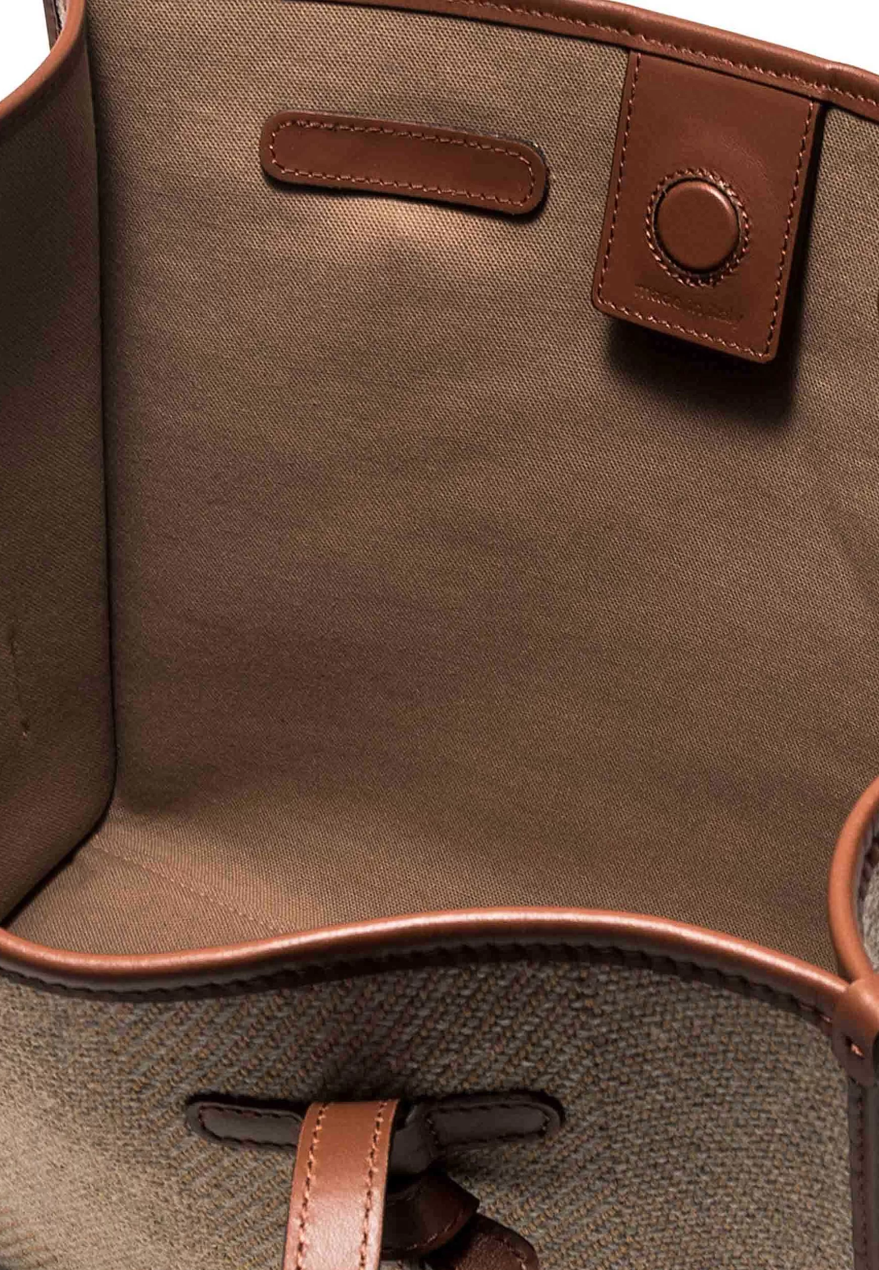 Borsa Shopping Donna In Spigato Cammello Con Doppi Manici In Pelle*Marcella Club Online