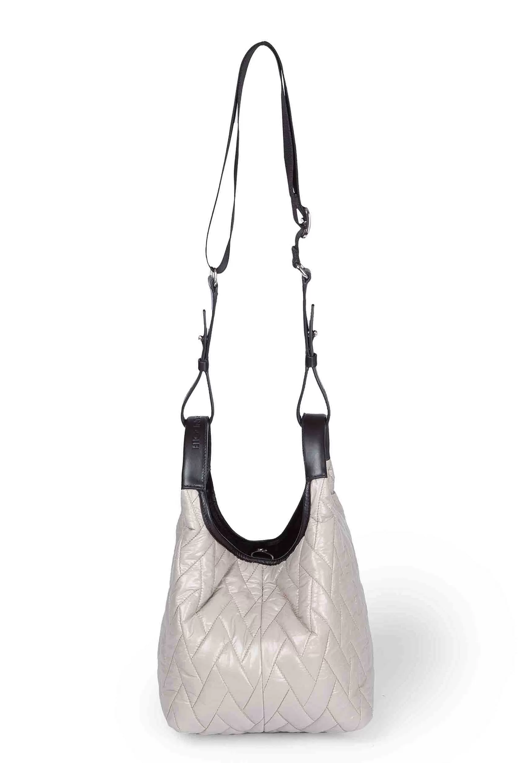 Borsa Shopping Donna In Tessuto Imbottito Beige Con Tracolla In Tessuto E Doppi Manici*Roberta Gandolfi Hot