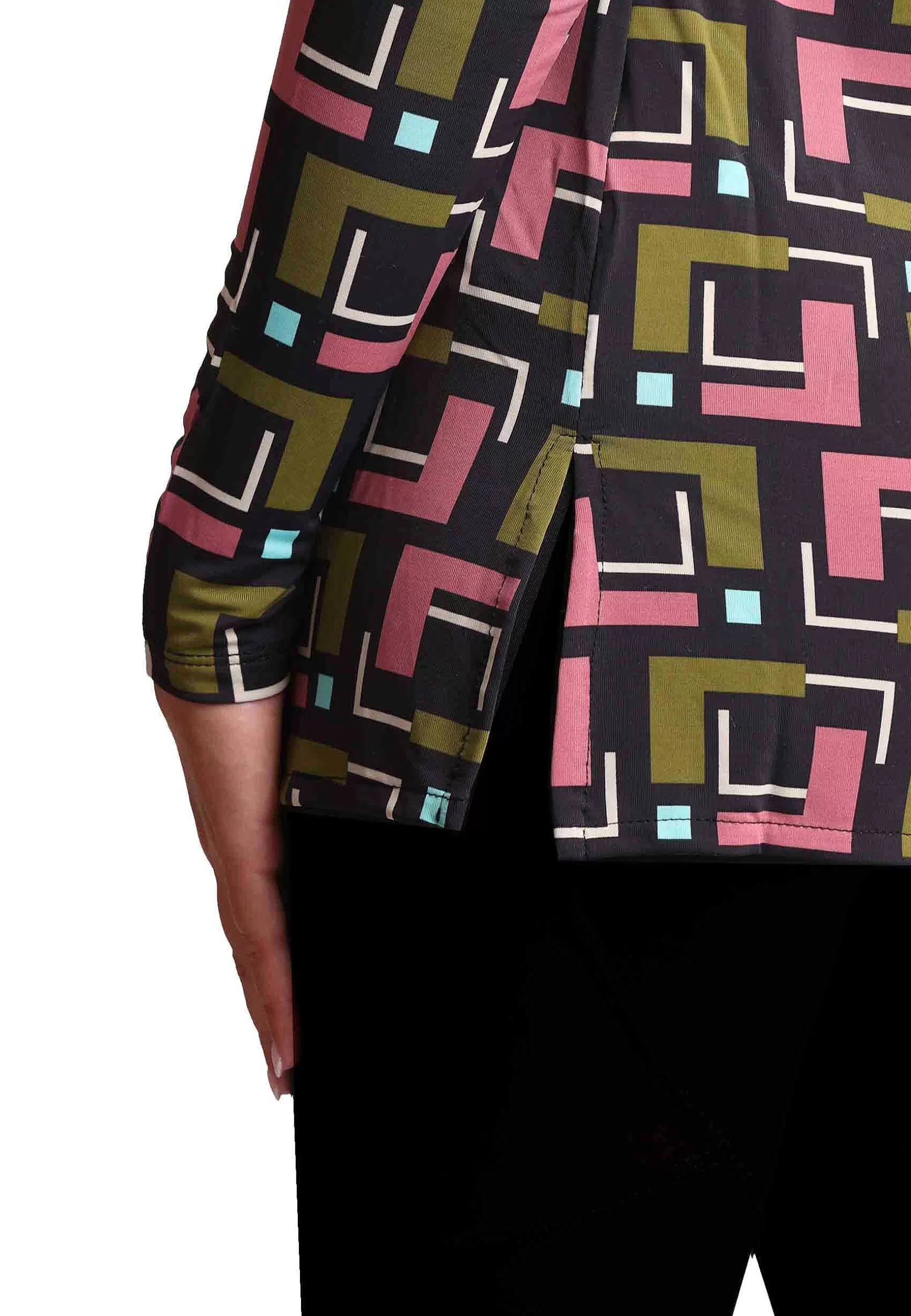Camicie Donna Melody Print In Jersey Stampato Rosa A Fantasia*Maliparmi Discount