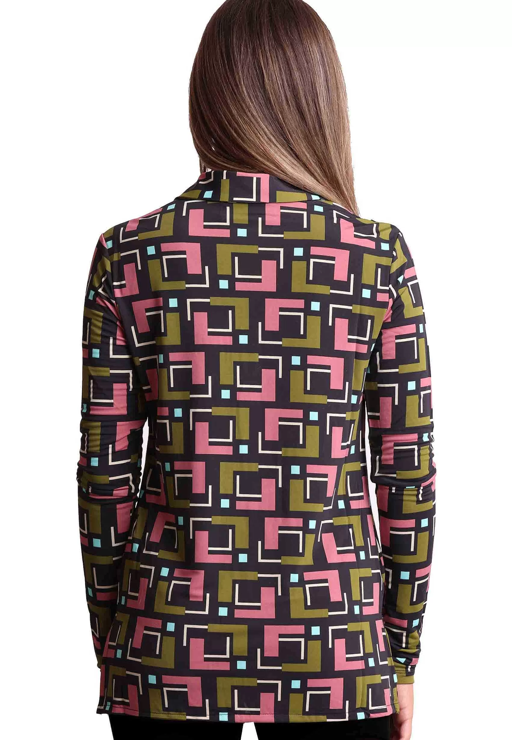Camicie Donna Melody Print In Jersey Stampato Rosa A Fantasia*Maliparmi Discount