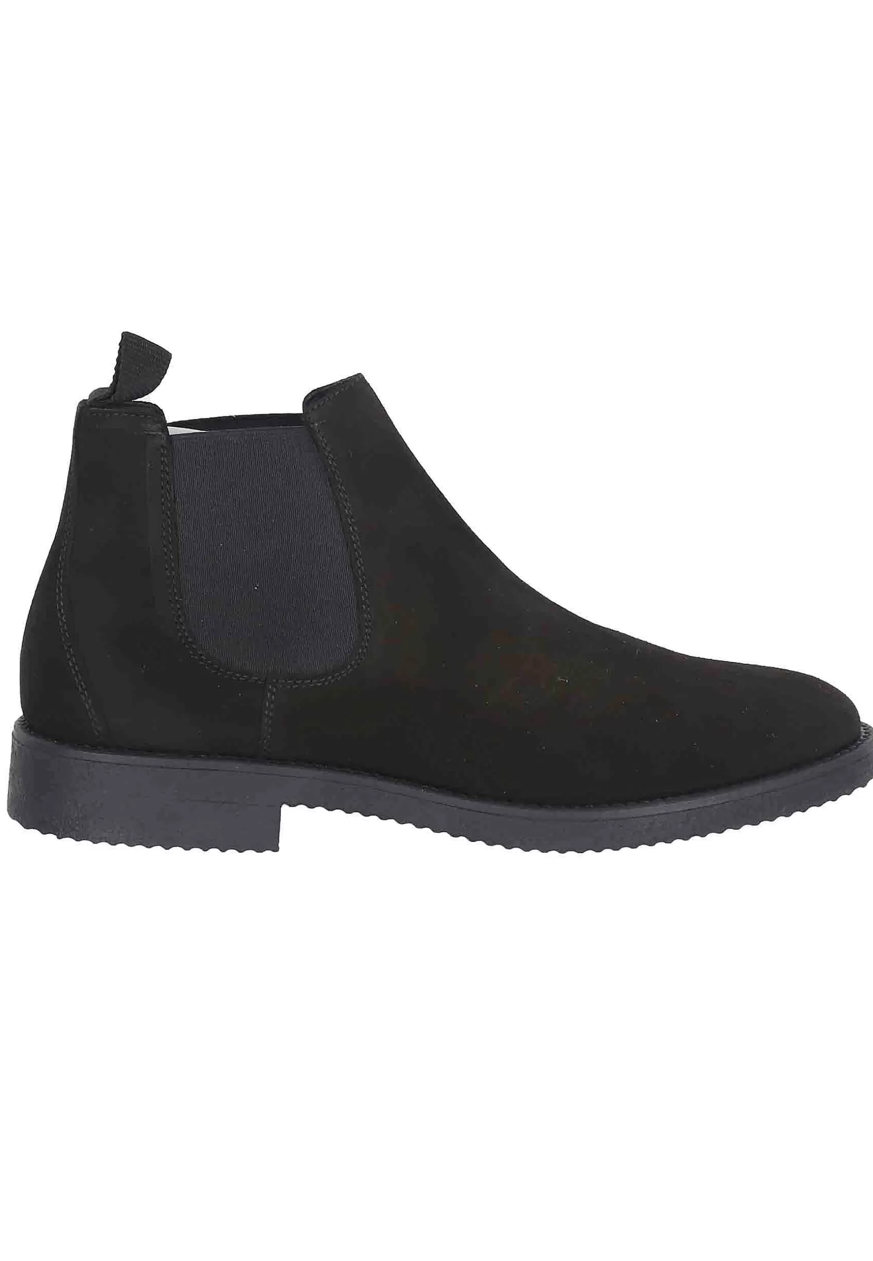 Chelsea Boots Uomo In Camoscio Nero Con Suola In Para*Antica Cuoieria Outlet
