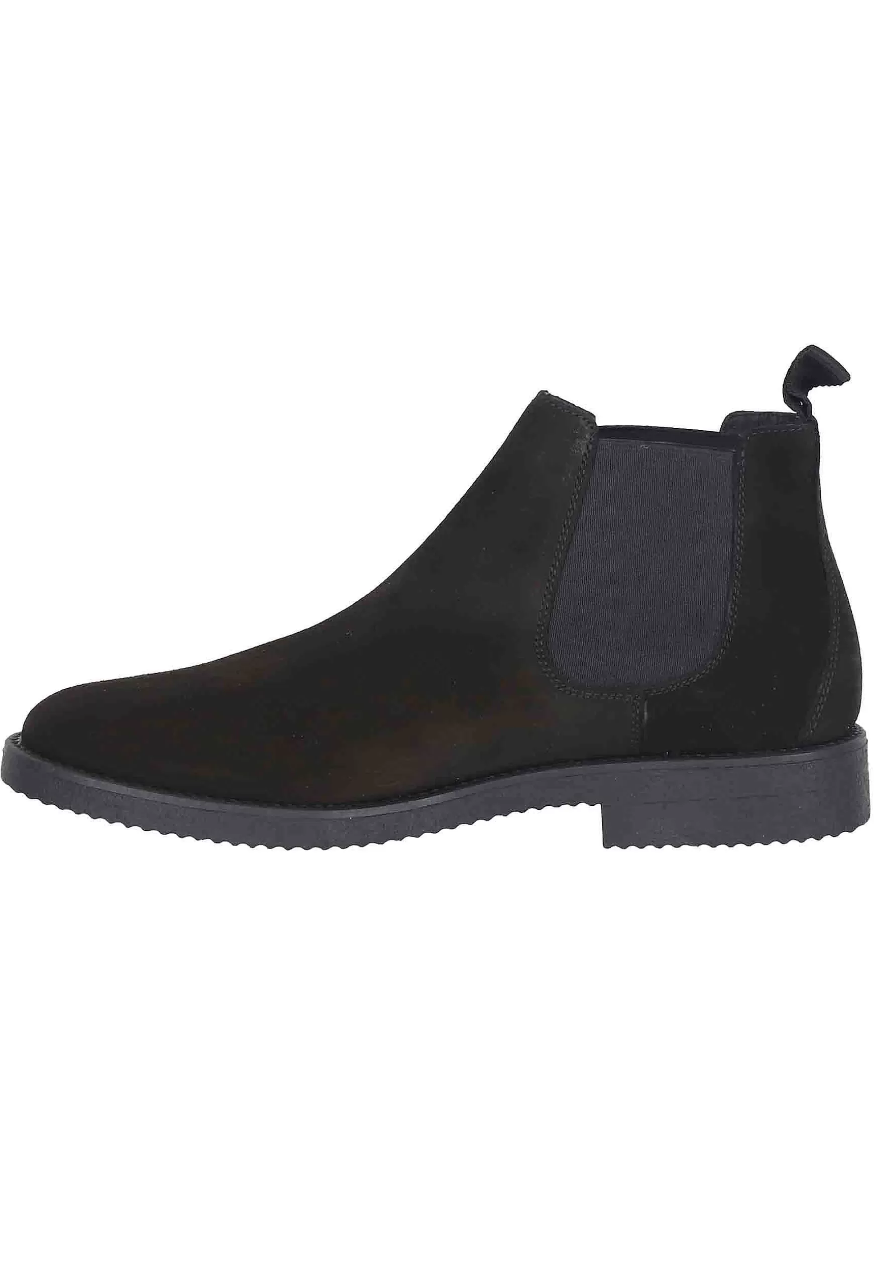 Chelsea Boots Uomo In Camoscio Nero Con Suola In Para*Antica Cuoieria Outlet