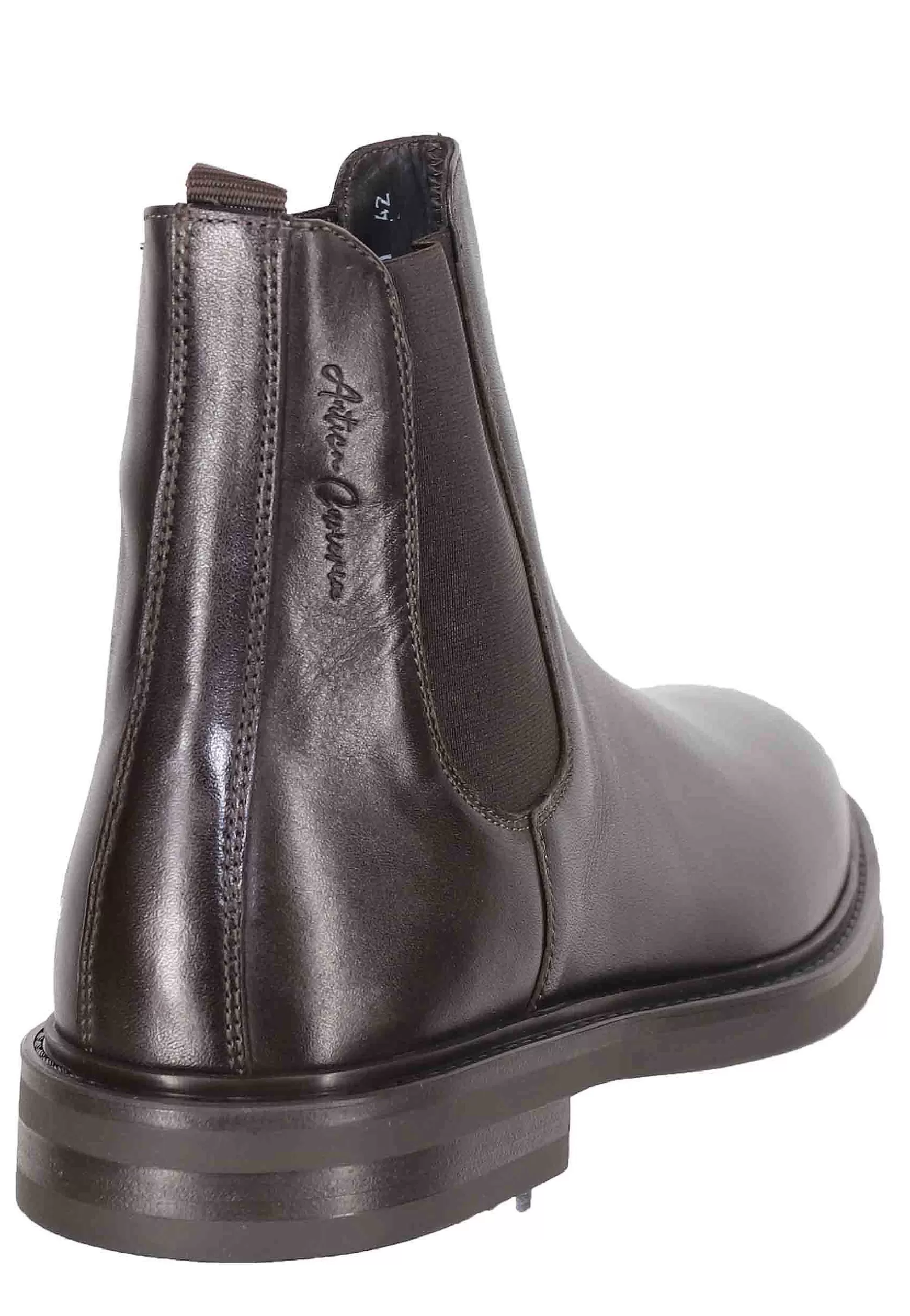 Chelsea Boots Uomo In Pelle Testa Di Moro Con Suola In Gomma*Antica Cuoieria Store