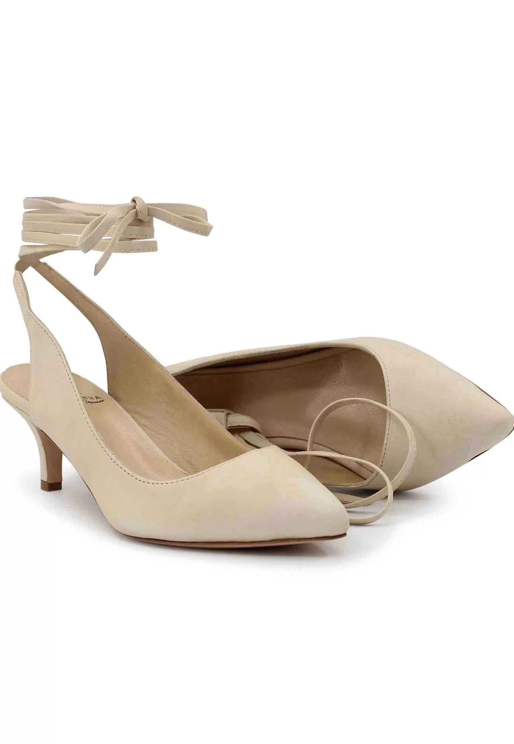 Decoete Donna In Pee Off White Con accetti Aa Cavigia*L Cheap