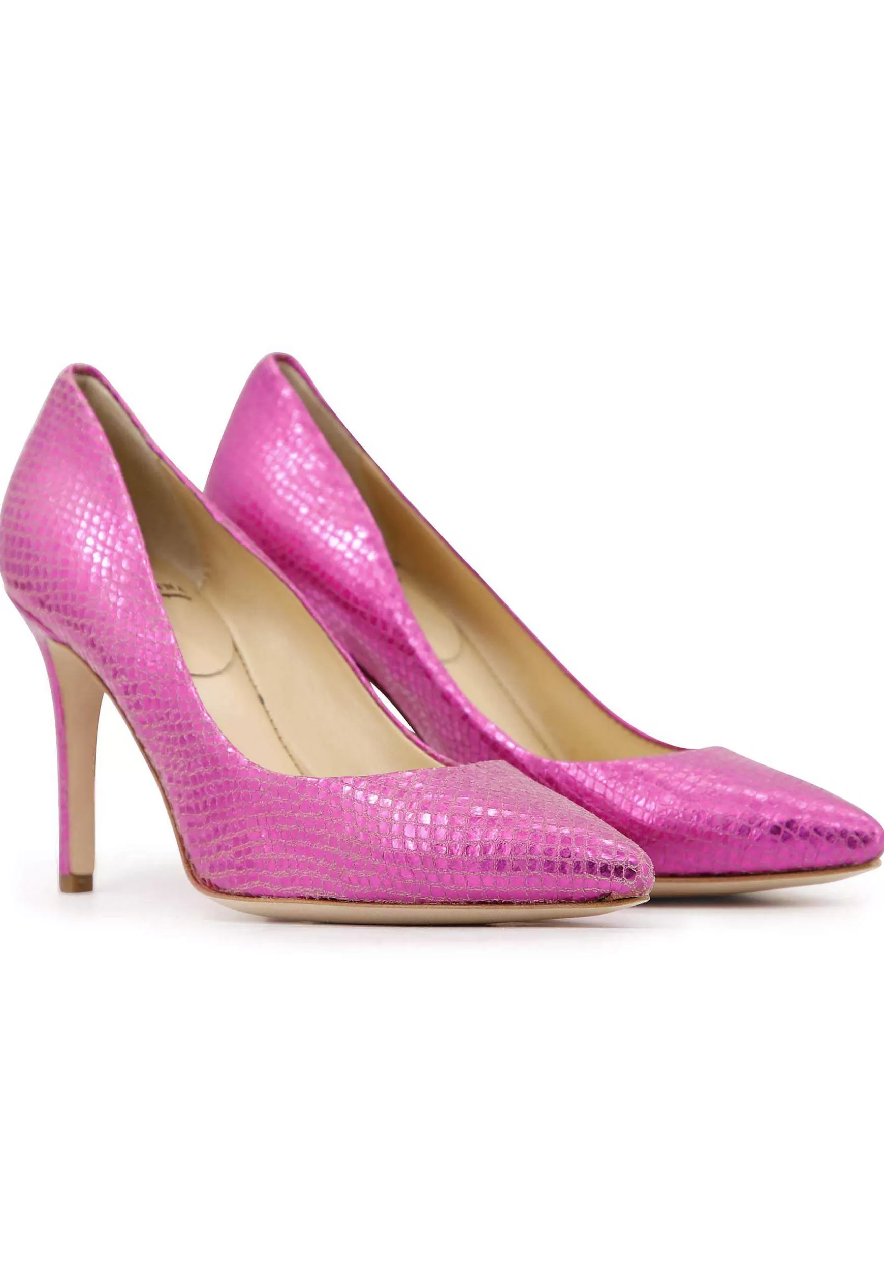 Decoete Donna In Pee Stampata aminata Fuxia Con Tacco Ato*L Cheap